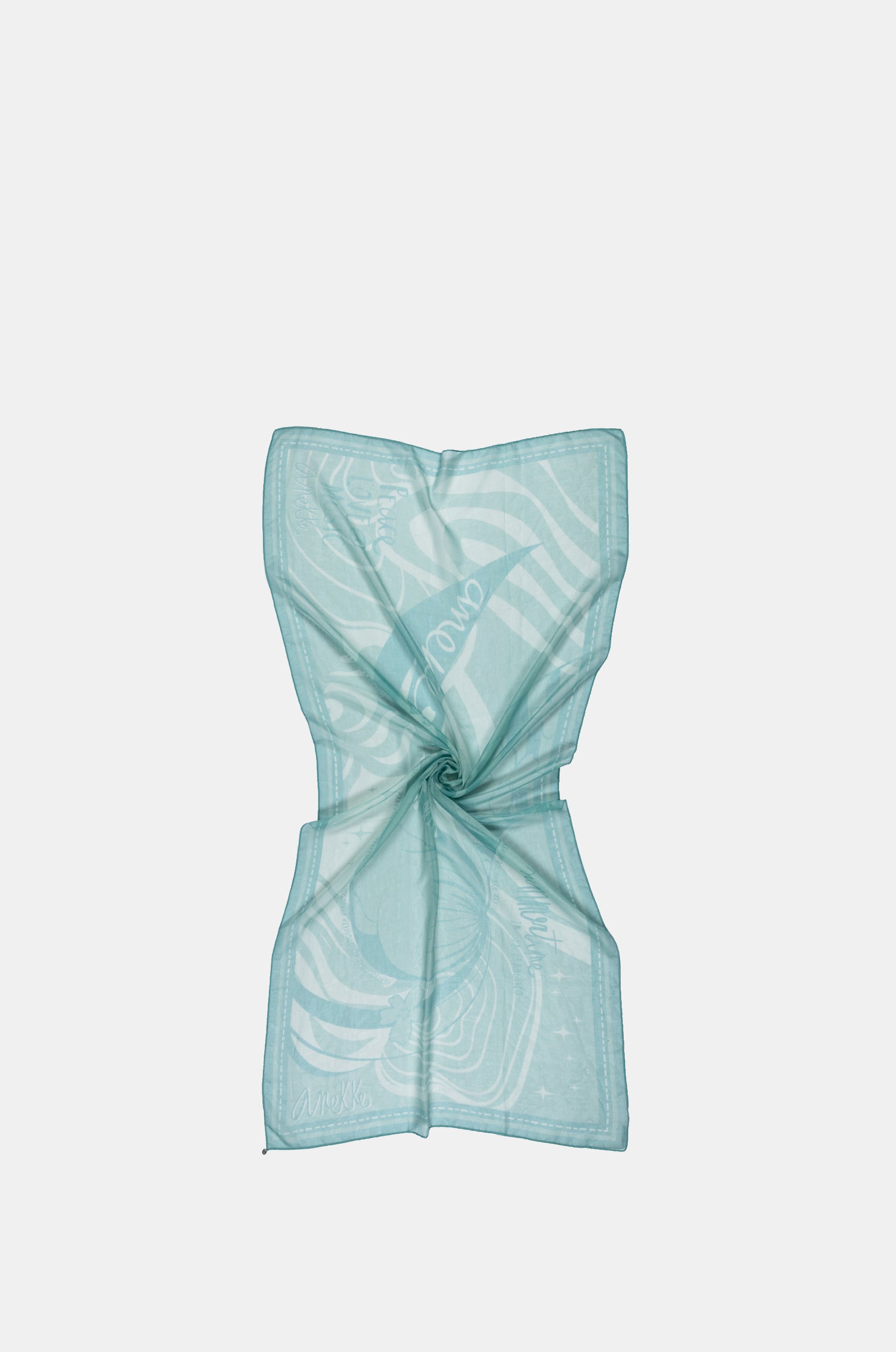 Pañuelo verde Peace & Love