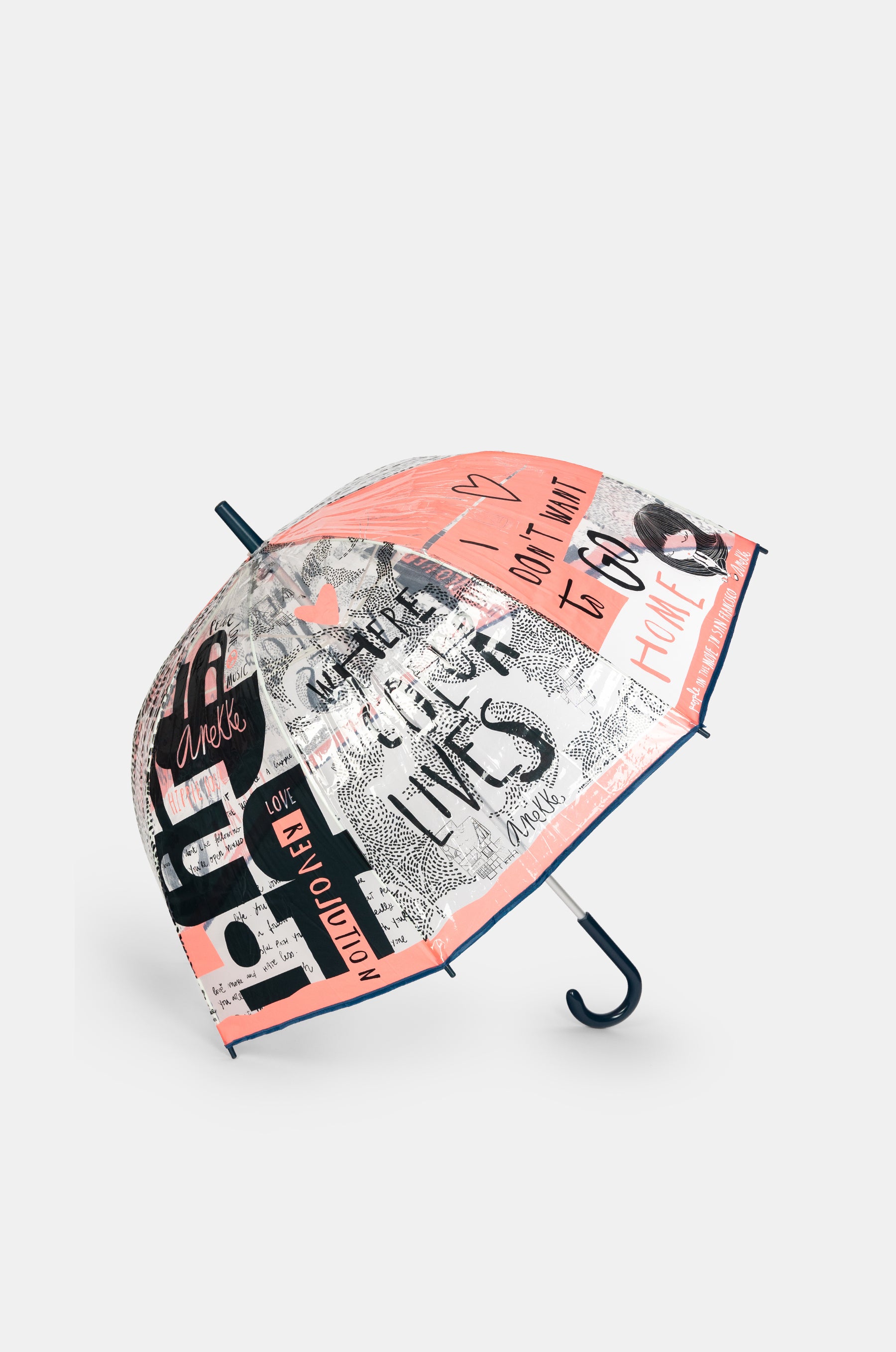 Paraguas largo vinilo Nature Sixties