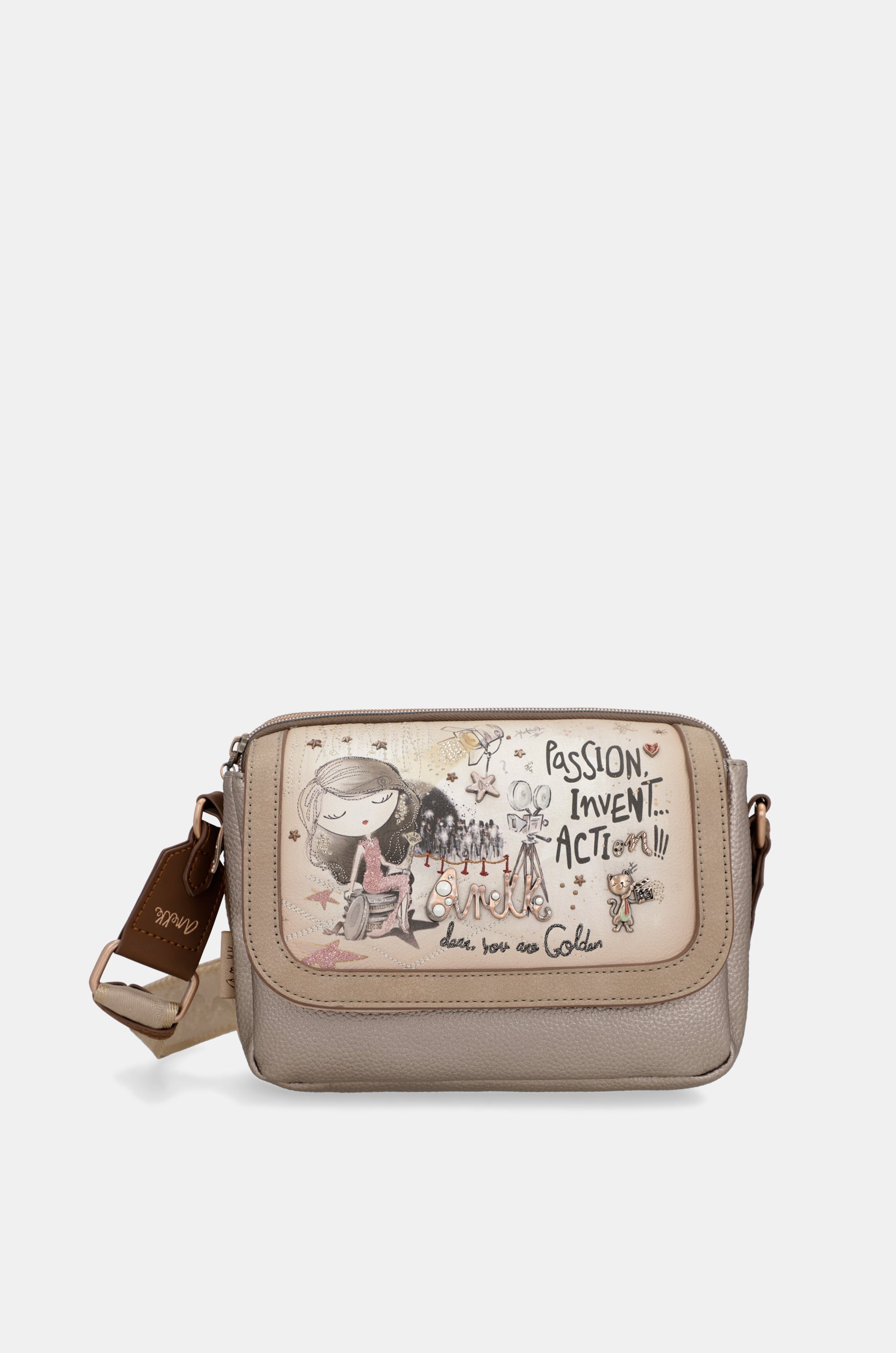 Bandolera con solapa Hollywood