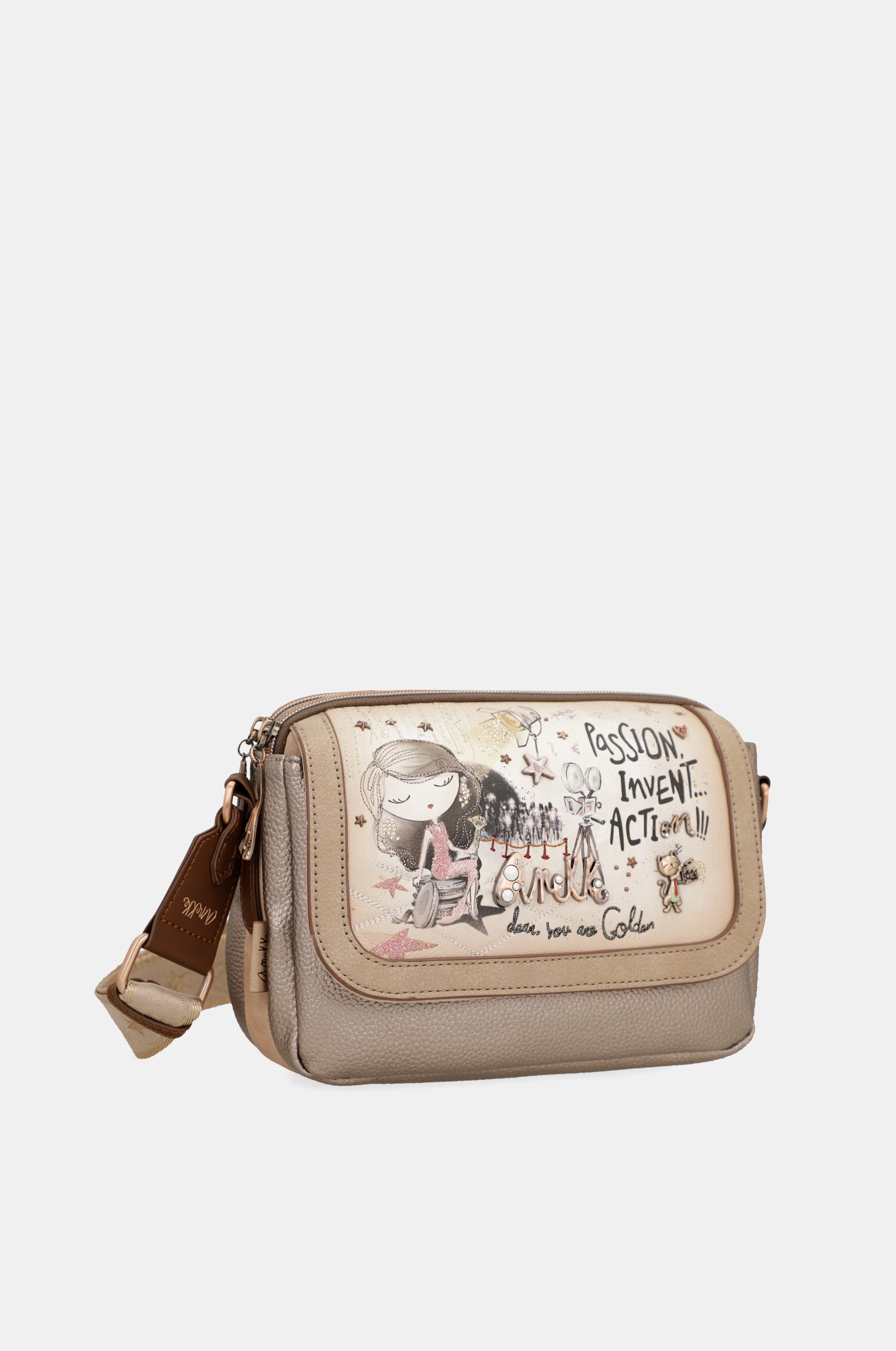 Bandolera con solapa Hollywood