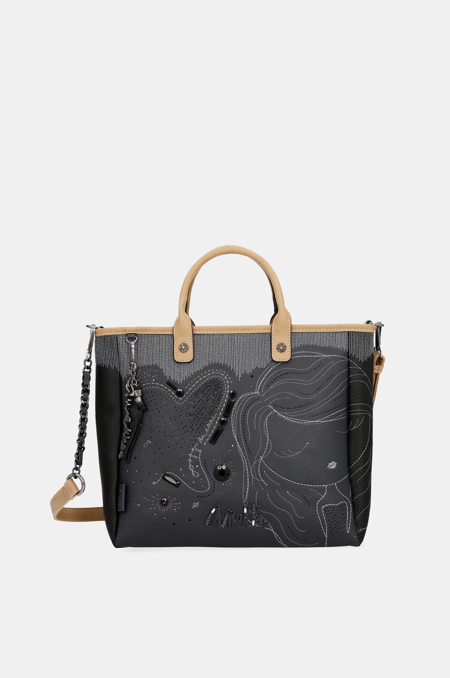 Tote azul marino Studio