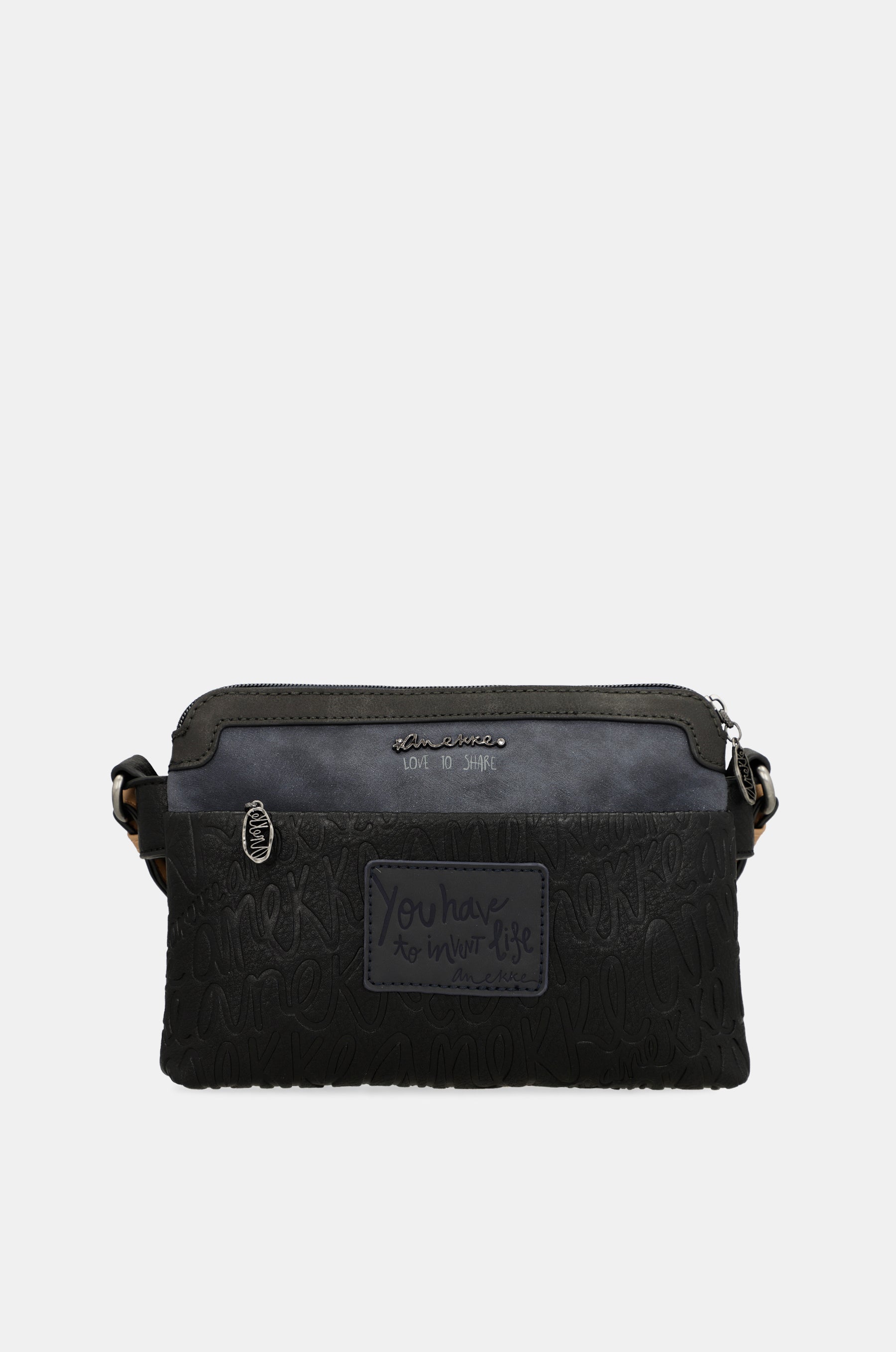 Bandolera 2 compartimentos azul marino Studio