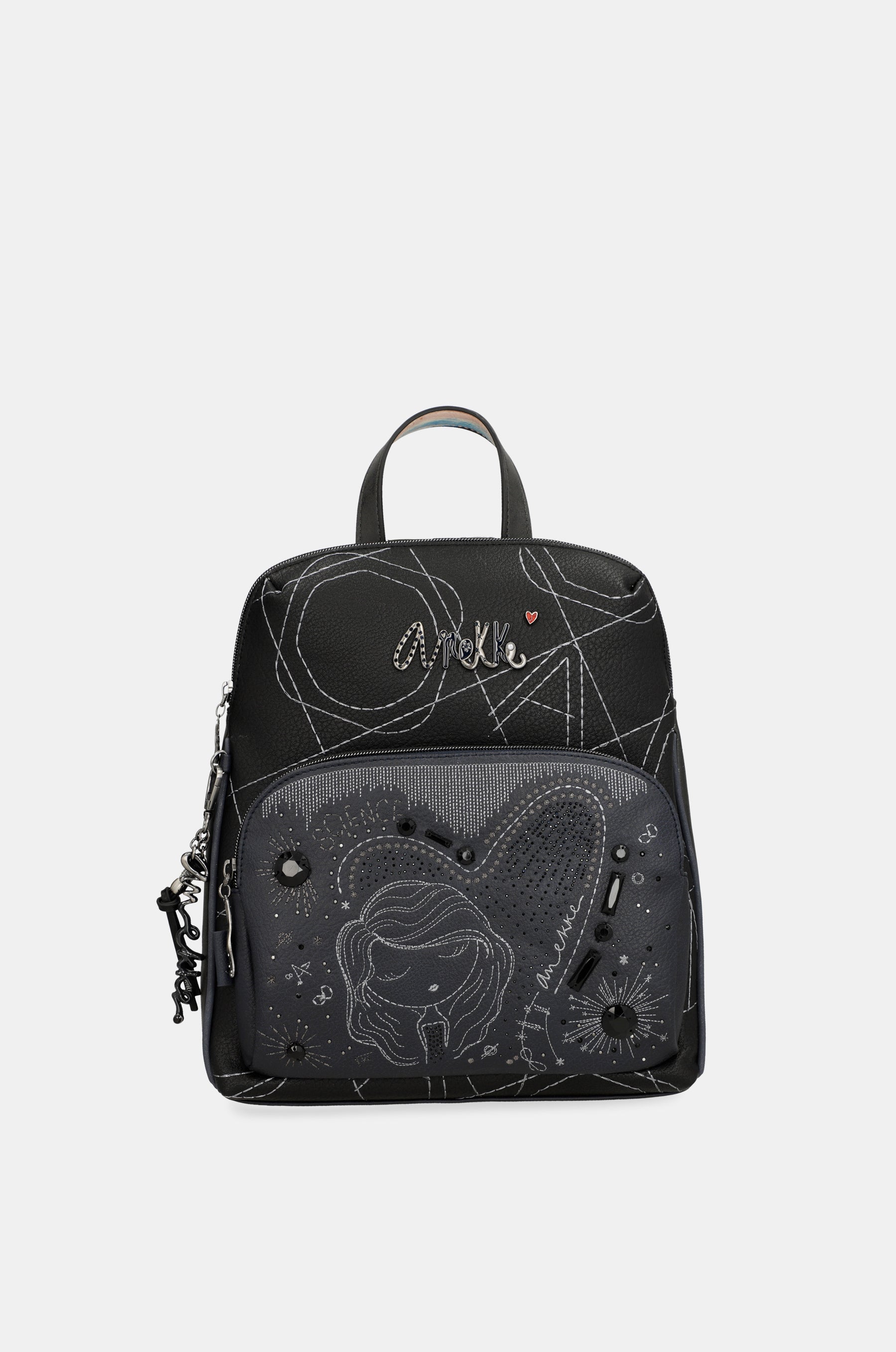 Mochila de paseo azul marino Studio