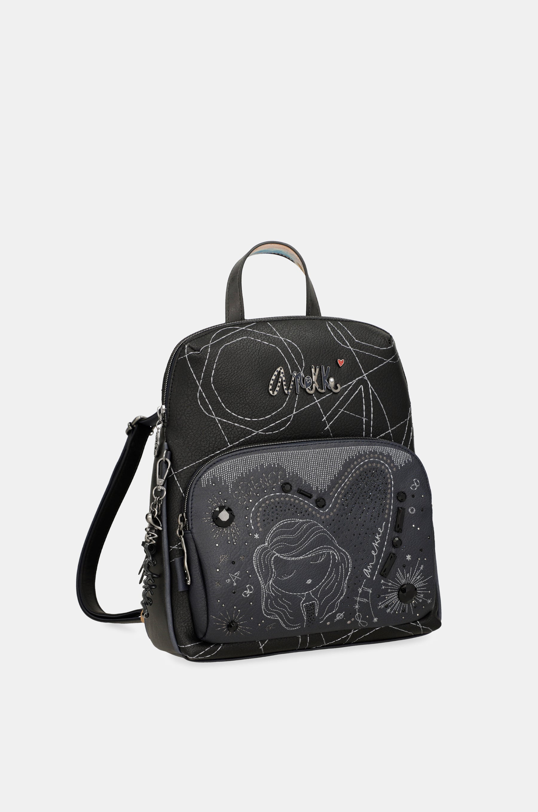Mochila de paseo azul marino Studio