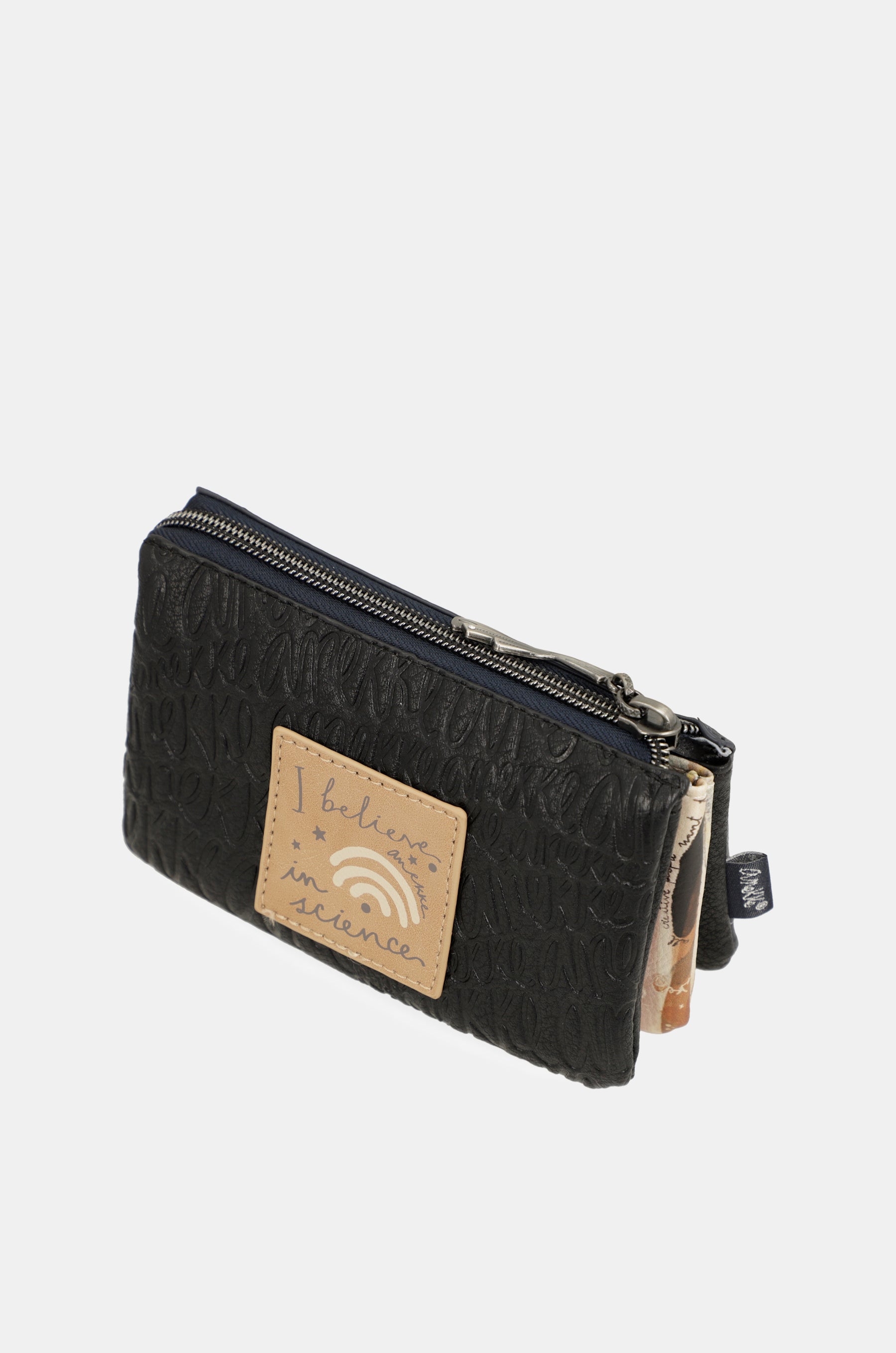 Monedero triple azul marino Studio