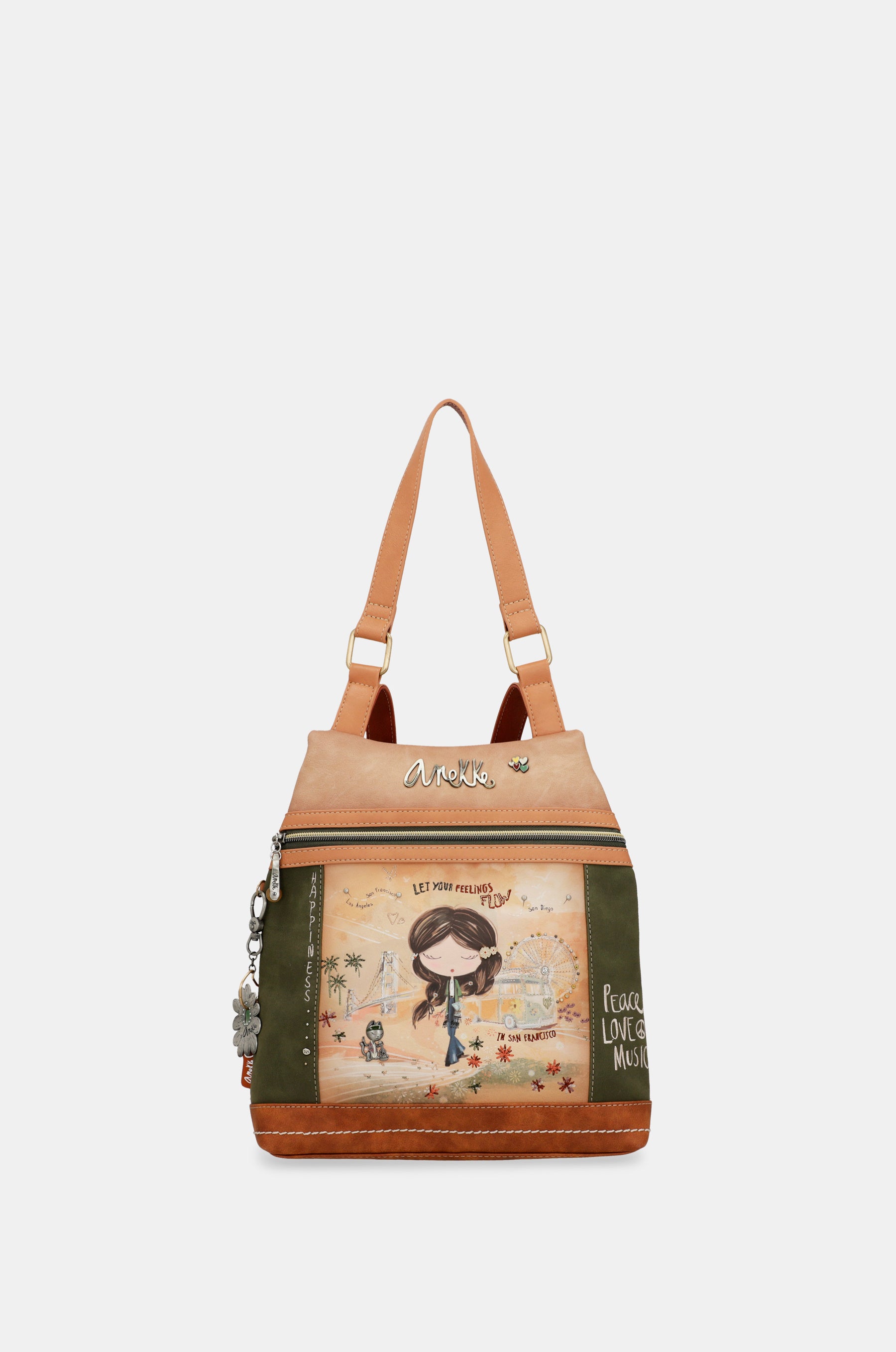 Mochila Antirrobo Mochilas Camel Mujer Mochila Antirrobo Peace