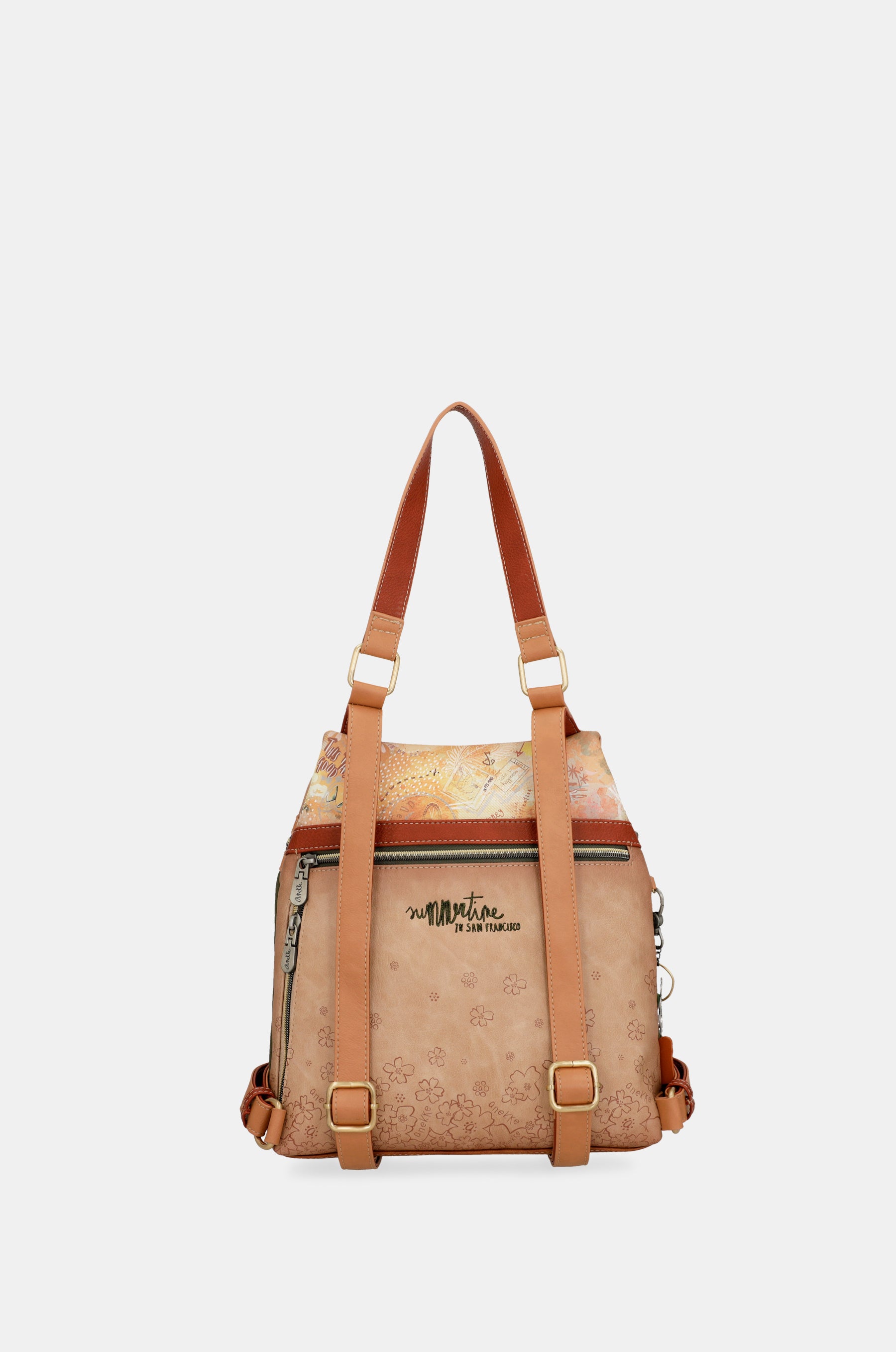 Mochila antirrobo Peace & Love Camel