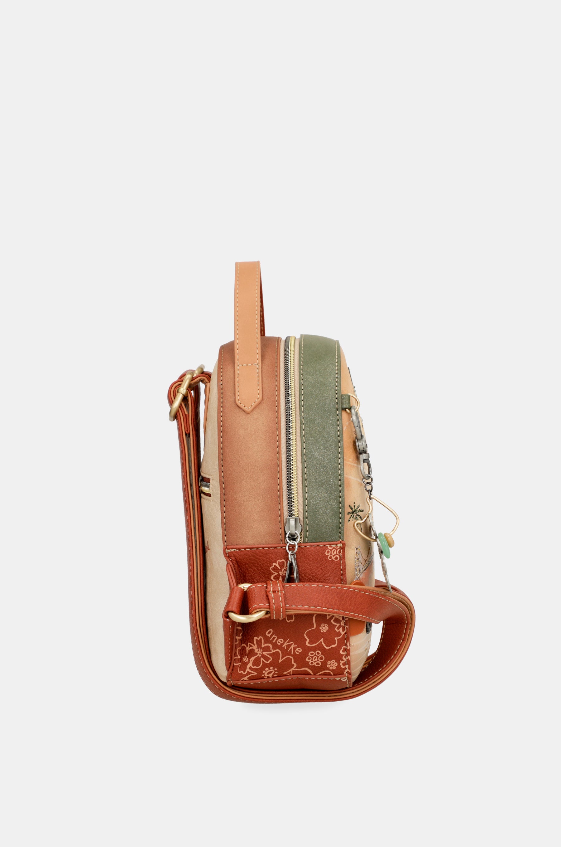 Mochila pequeña Peace & Love Camel