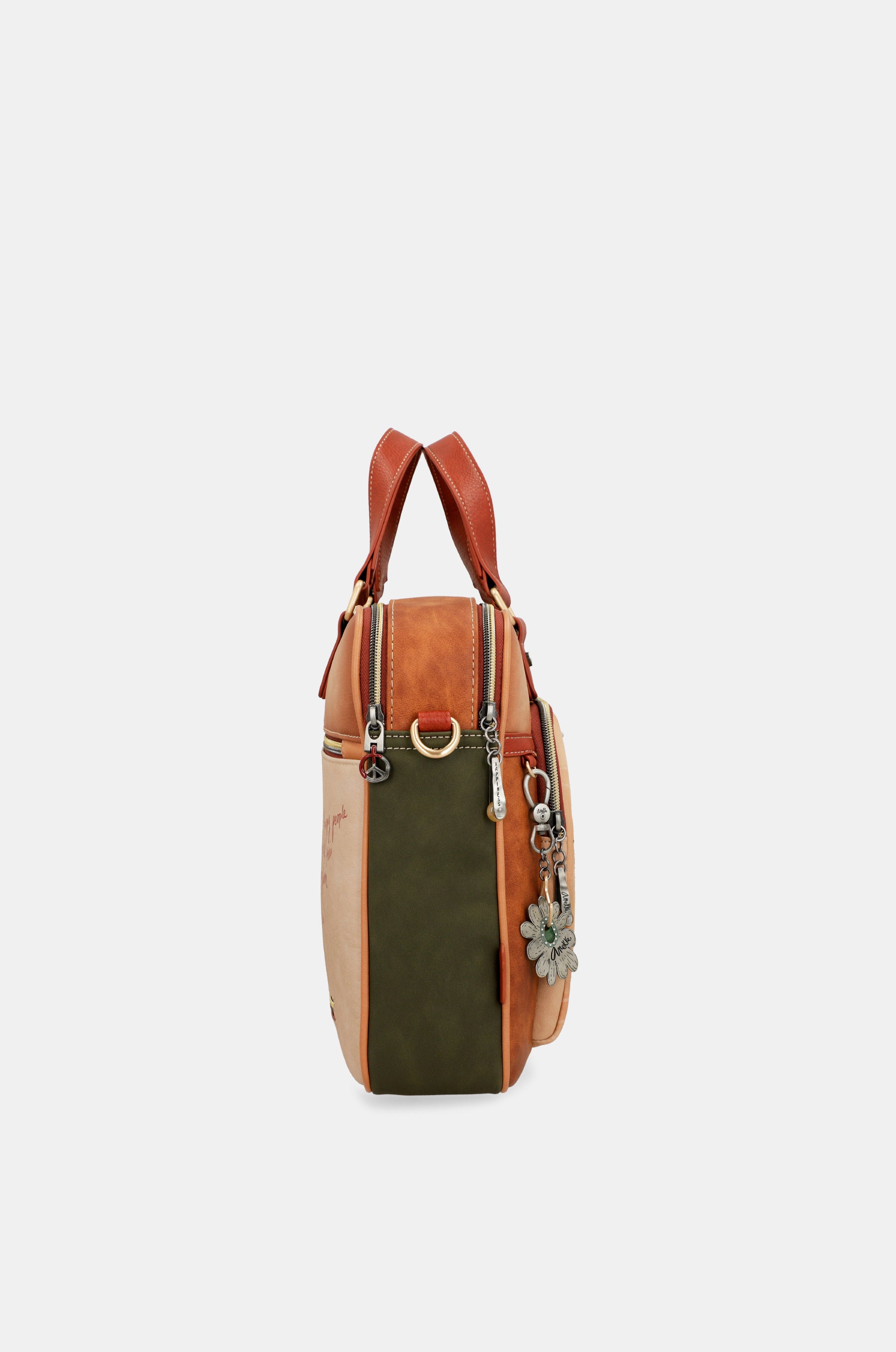 Portadocumentos Peace & Love Camel