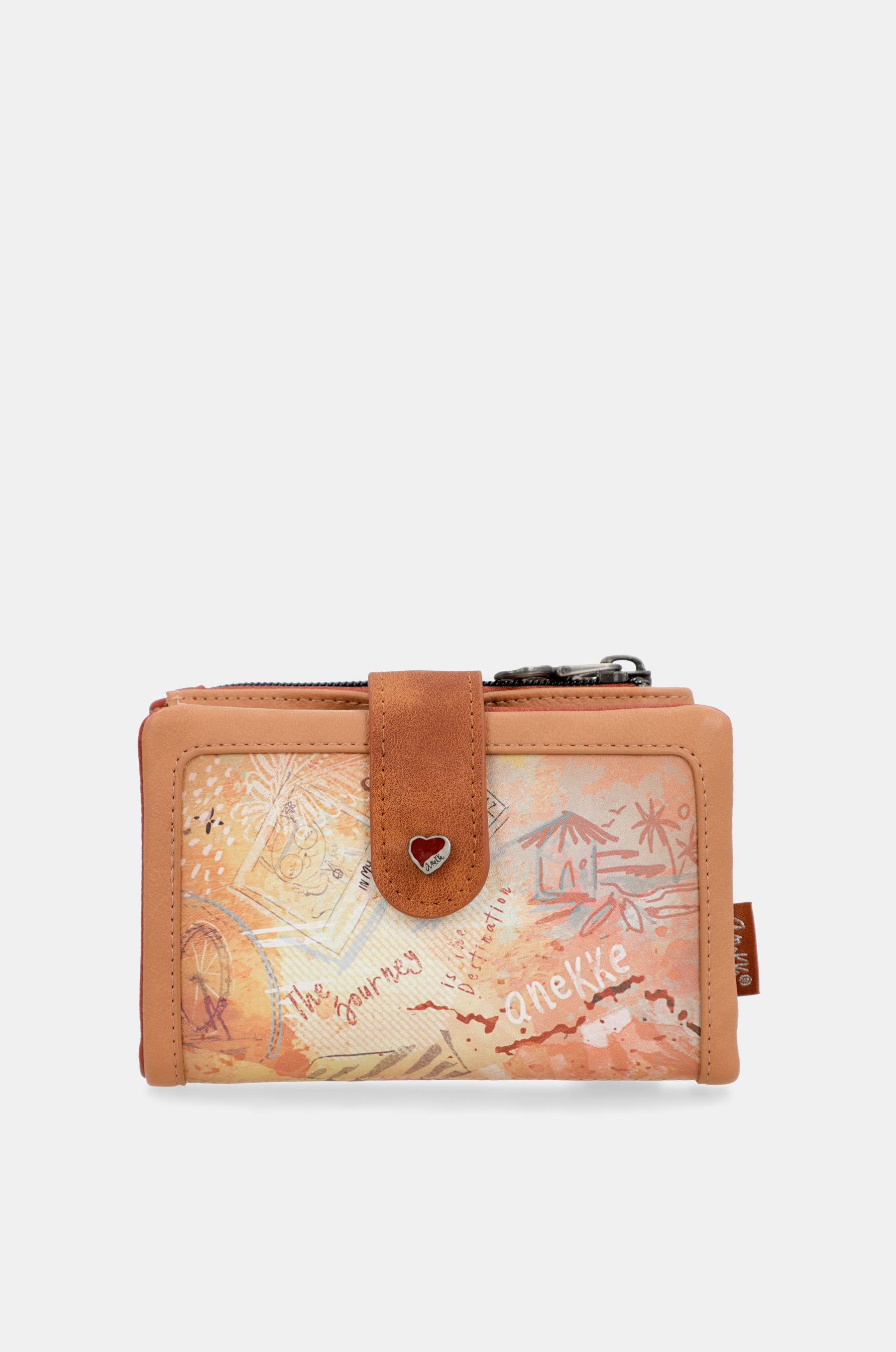 Billetero RFID pequeño Peace & Love Camel