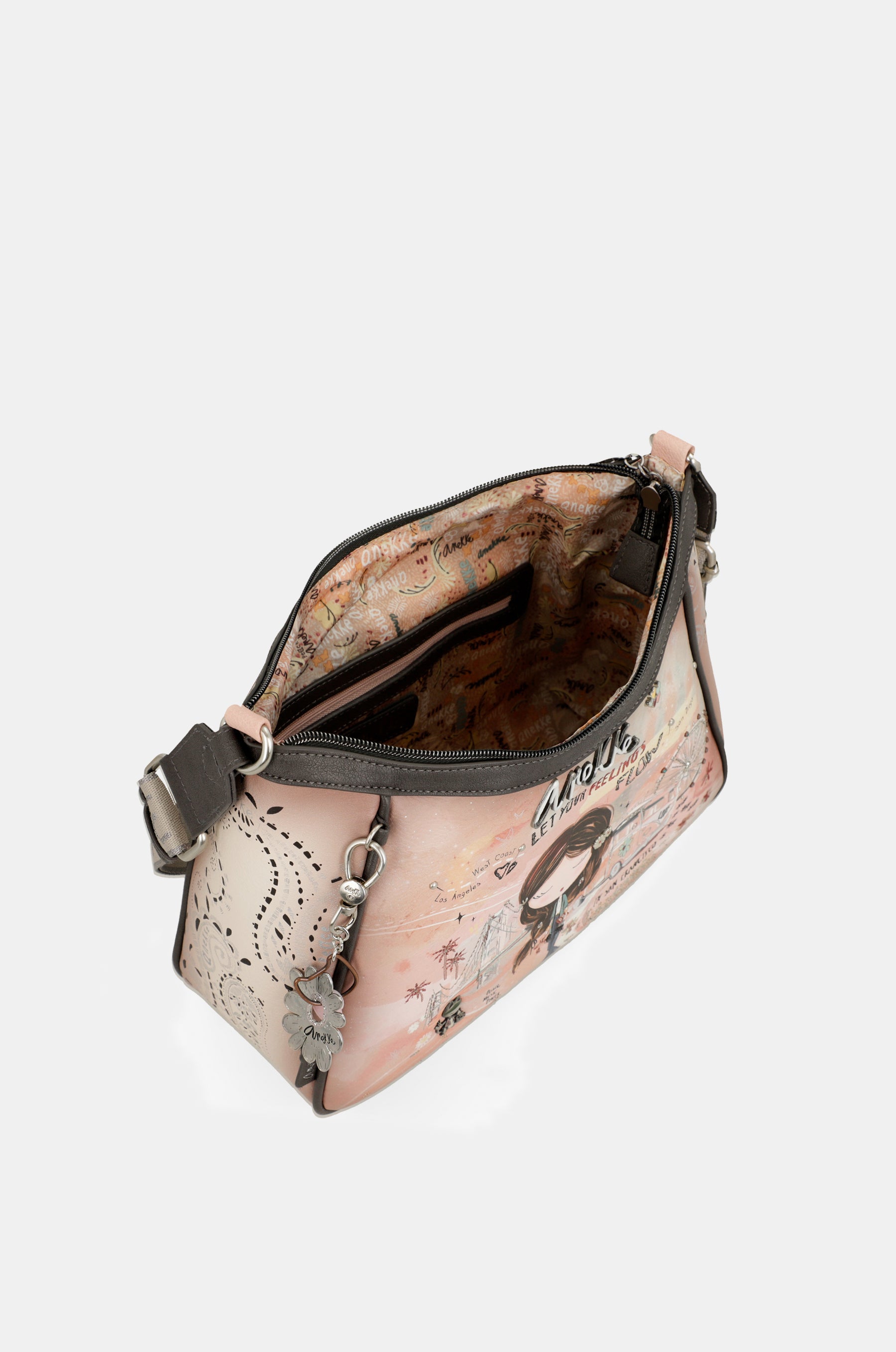 Bandolera Peace & Love rosa