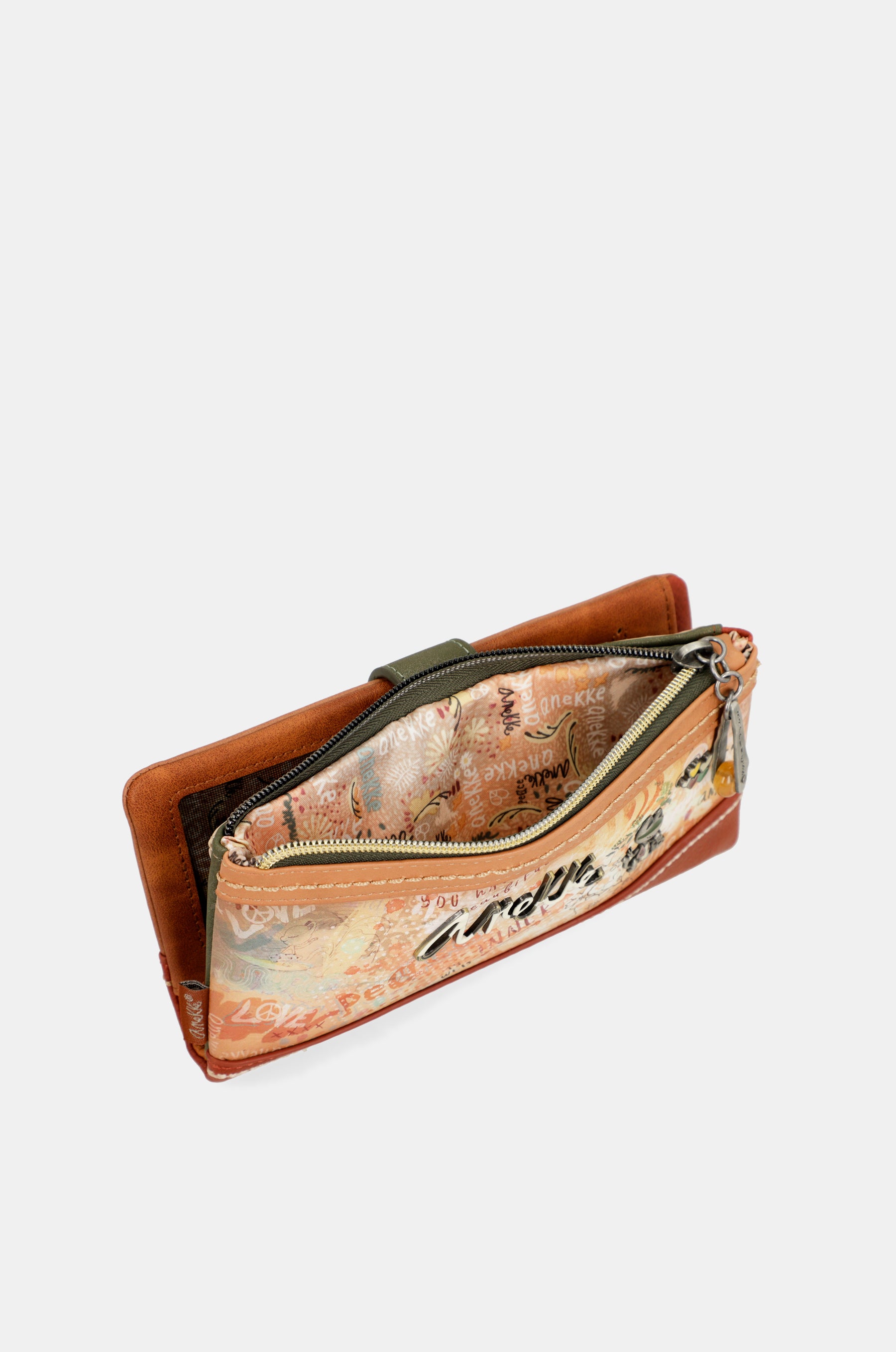 Billetero RFID grande flexible Flowers