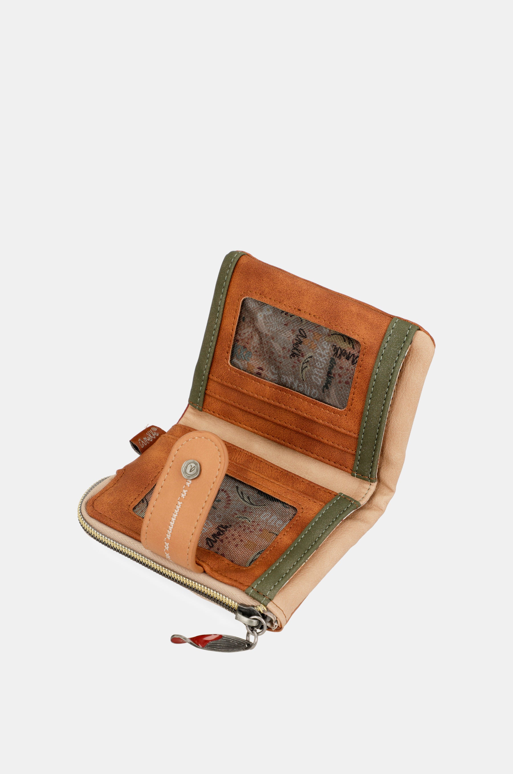 Billetero RFID pequeño Flowers