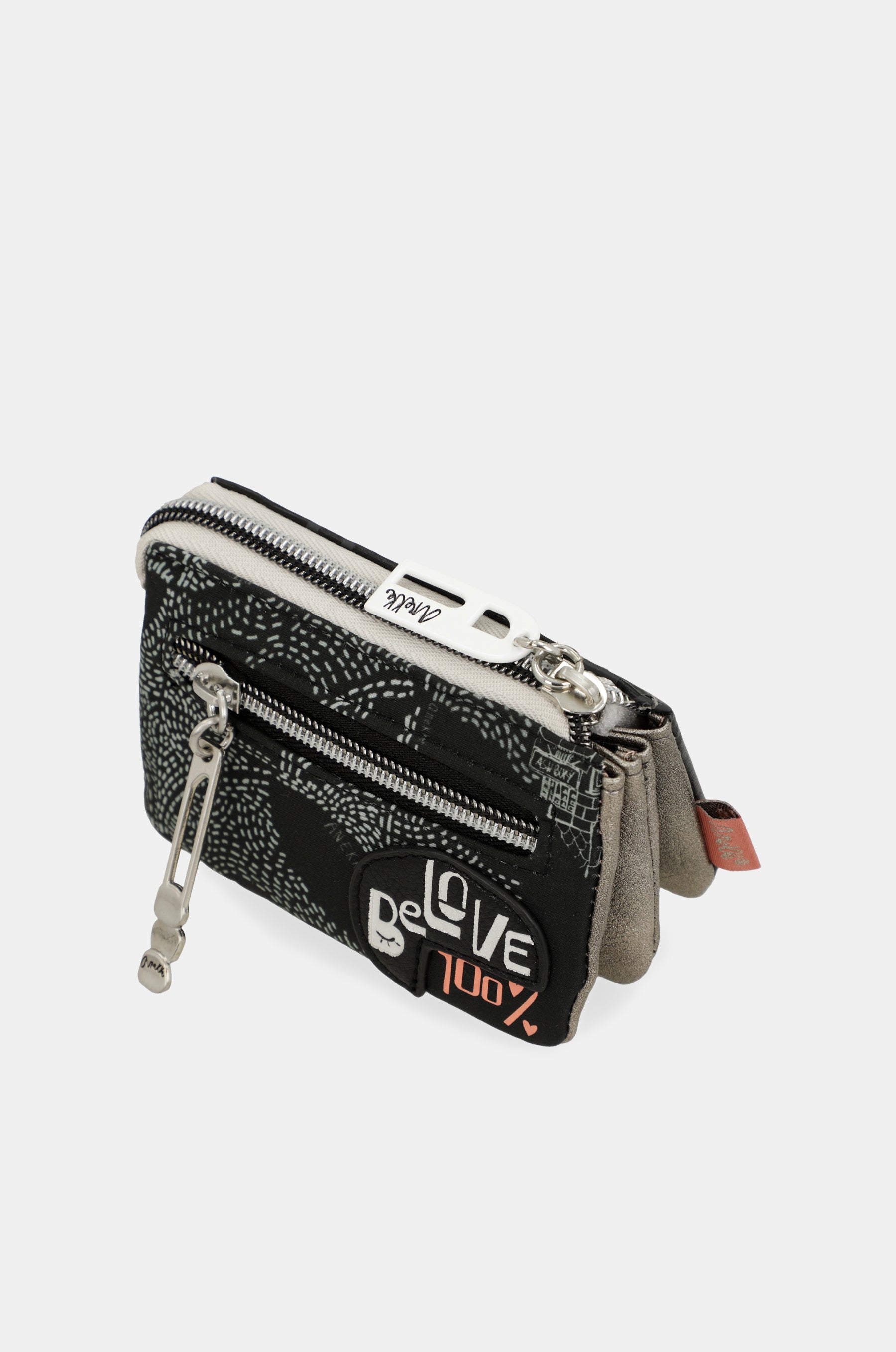 Monedero triple compartimento Nature Sixties