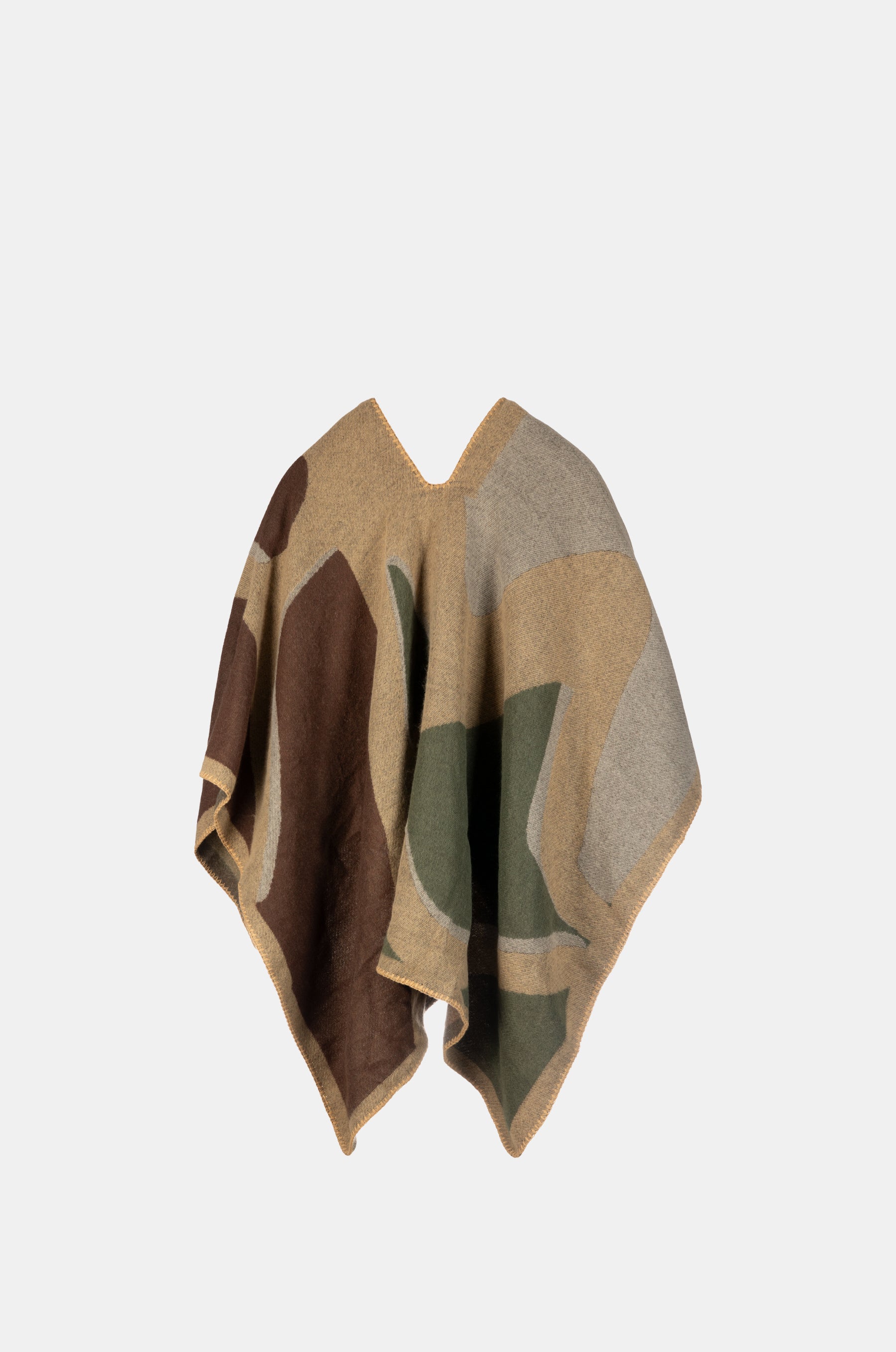 Poncho estampado claro