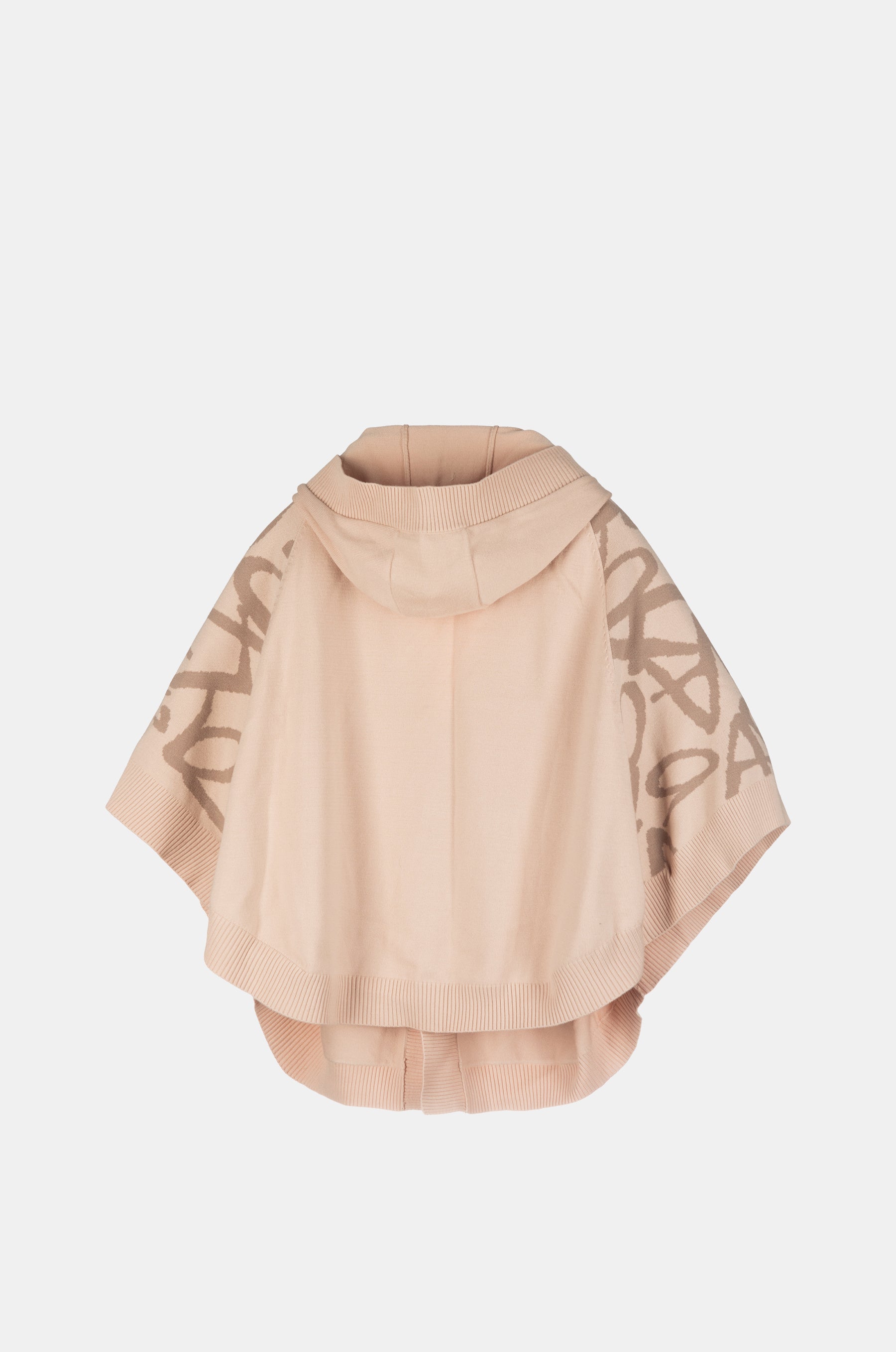 Chaqueta estilo poncho beige