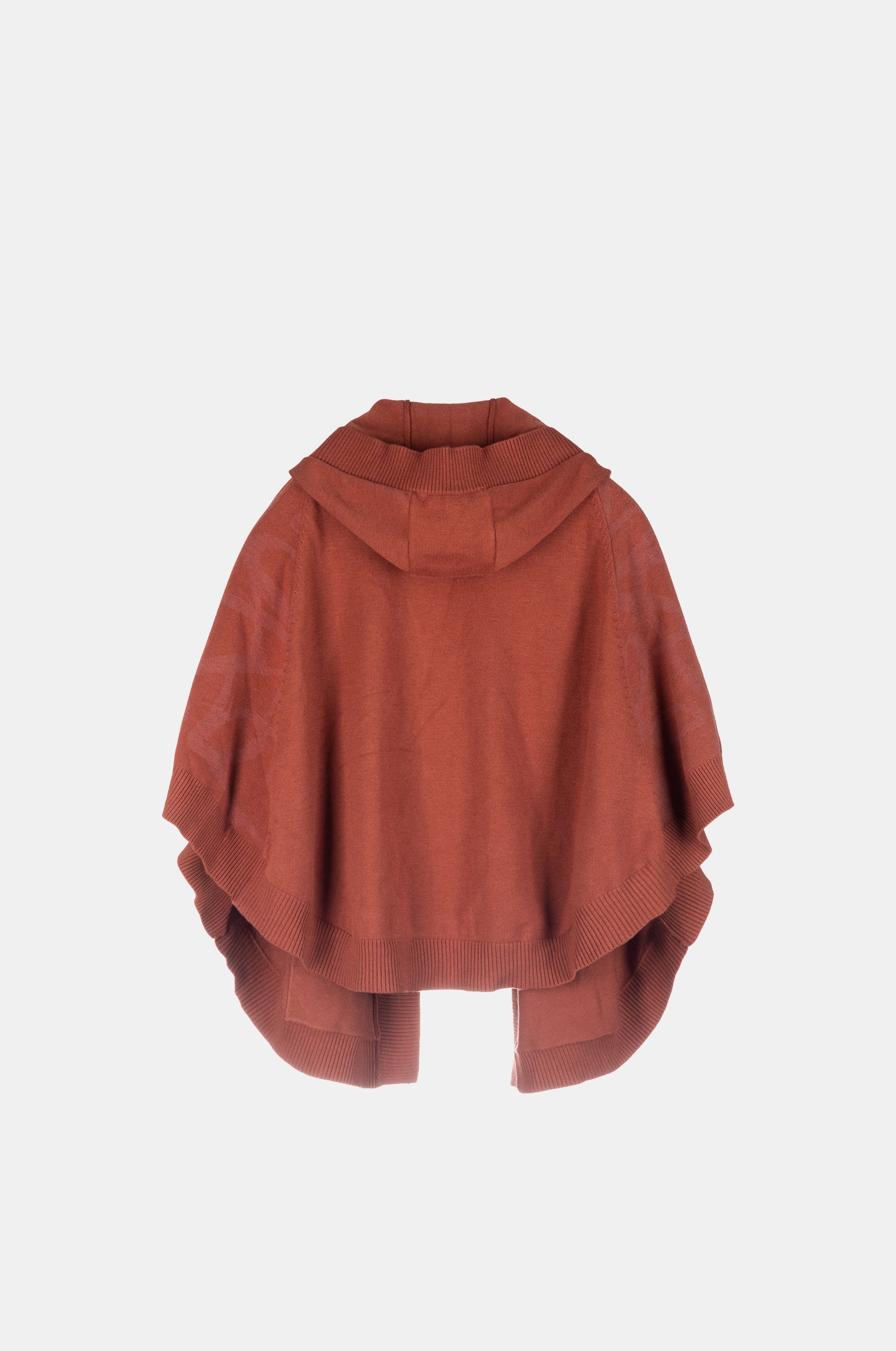 Chaqueta estilo poncho roja