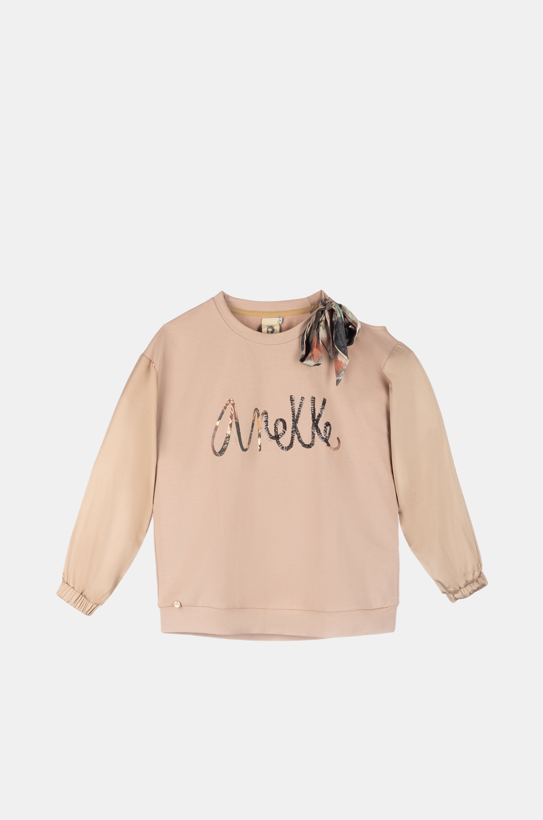 Sudadera beige cut out