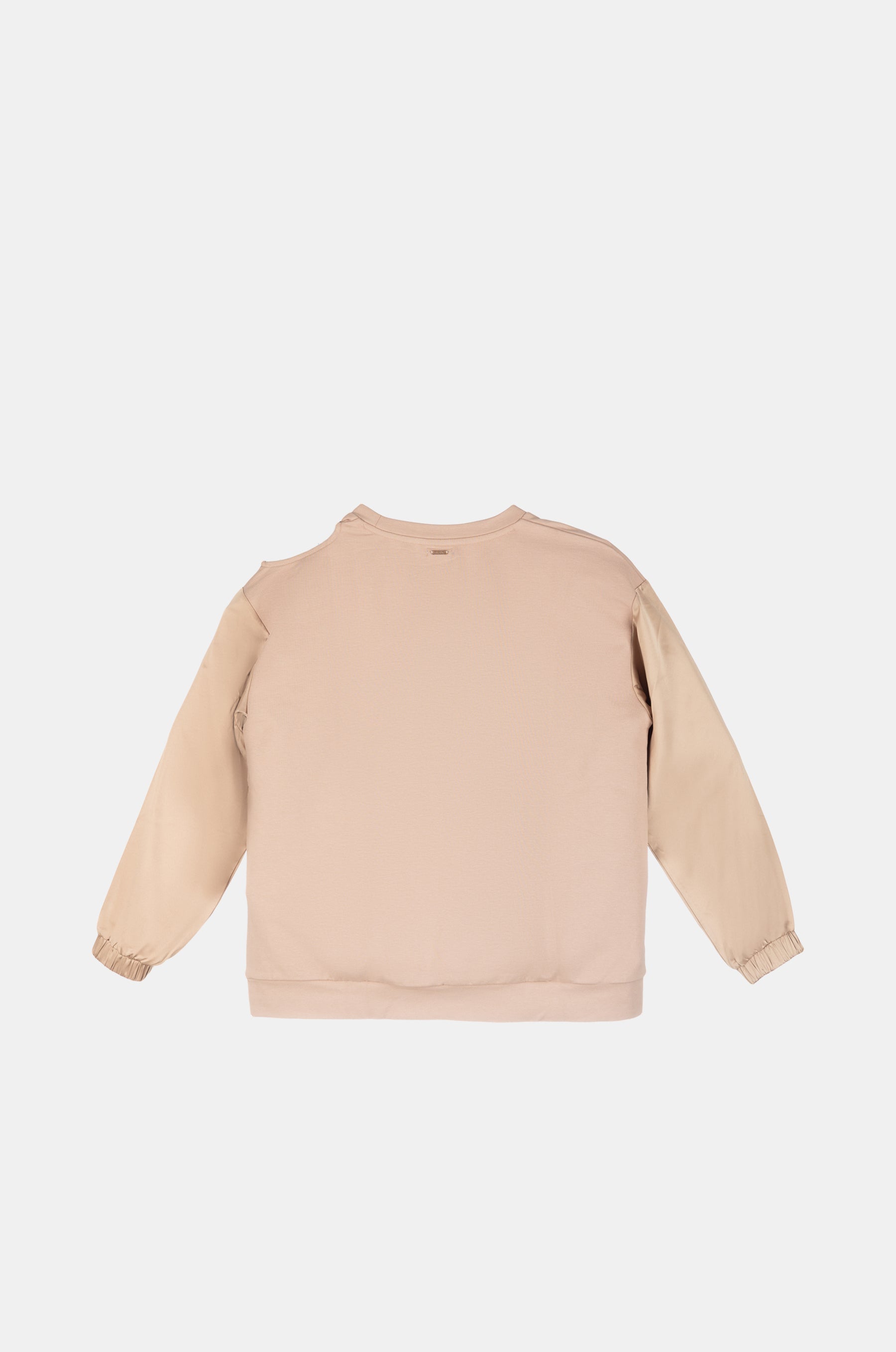 Sudadera beige cut out