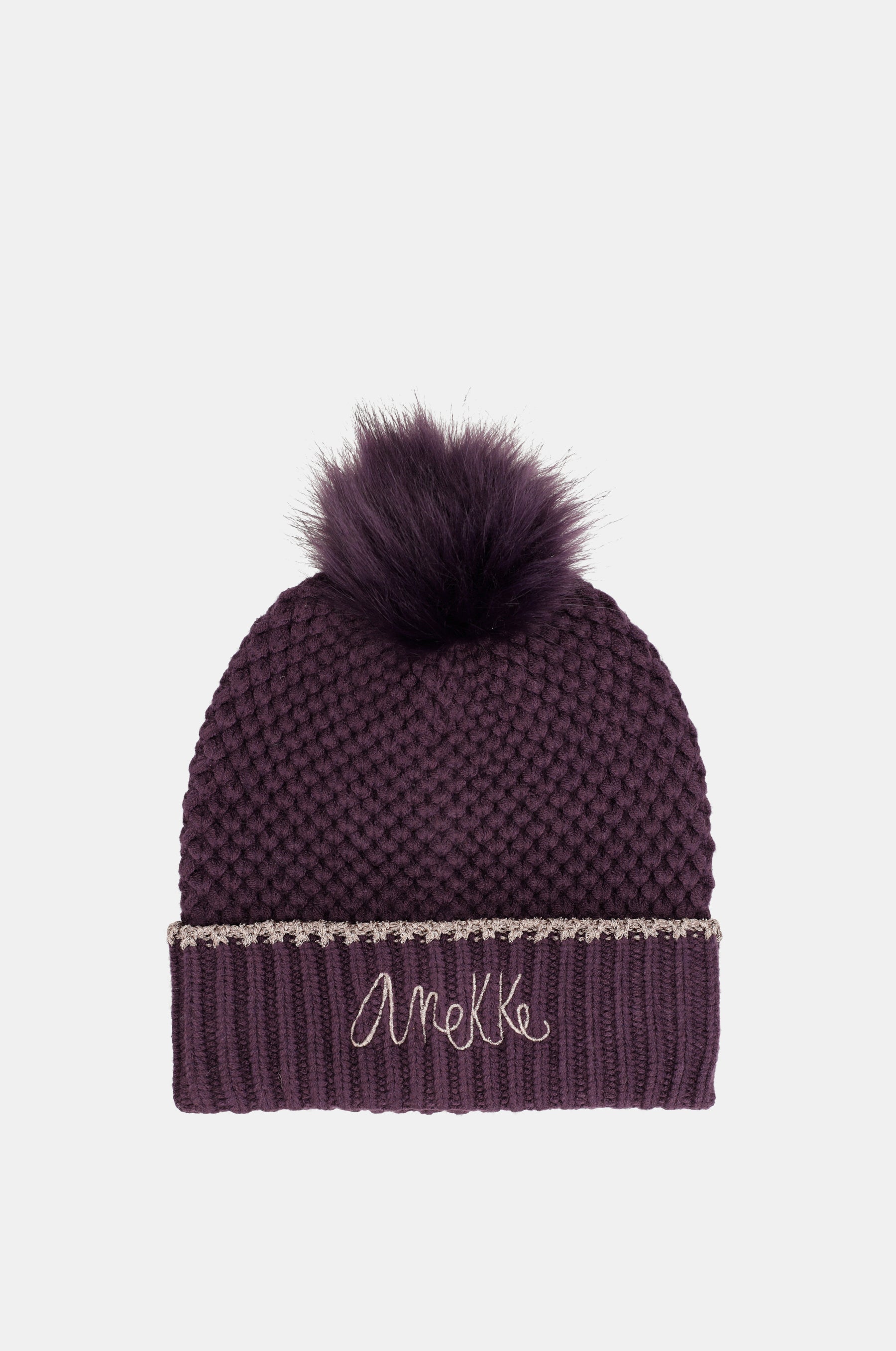 Gorro de punto oscuro