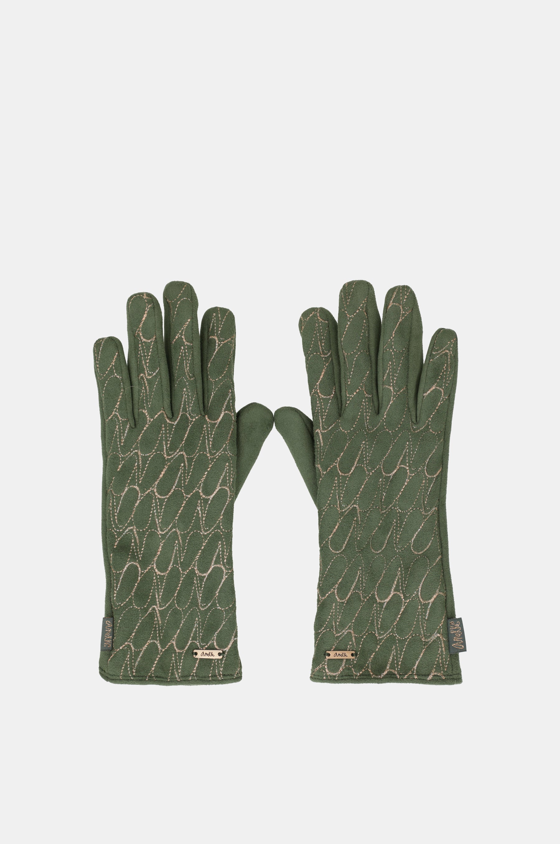 Guantes verde logo Anekke