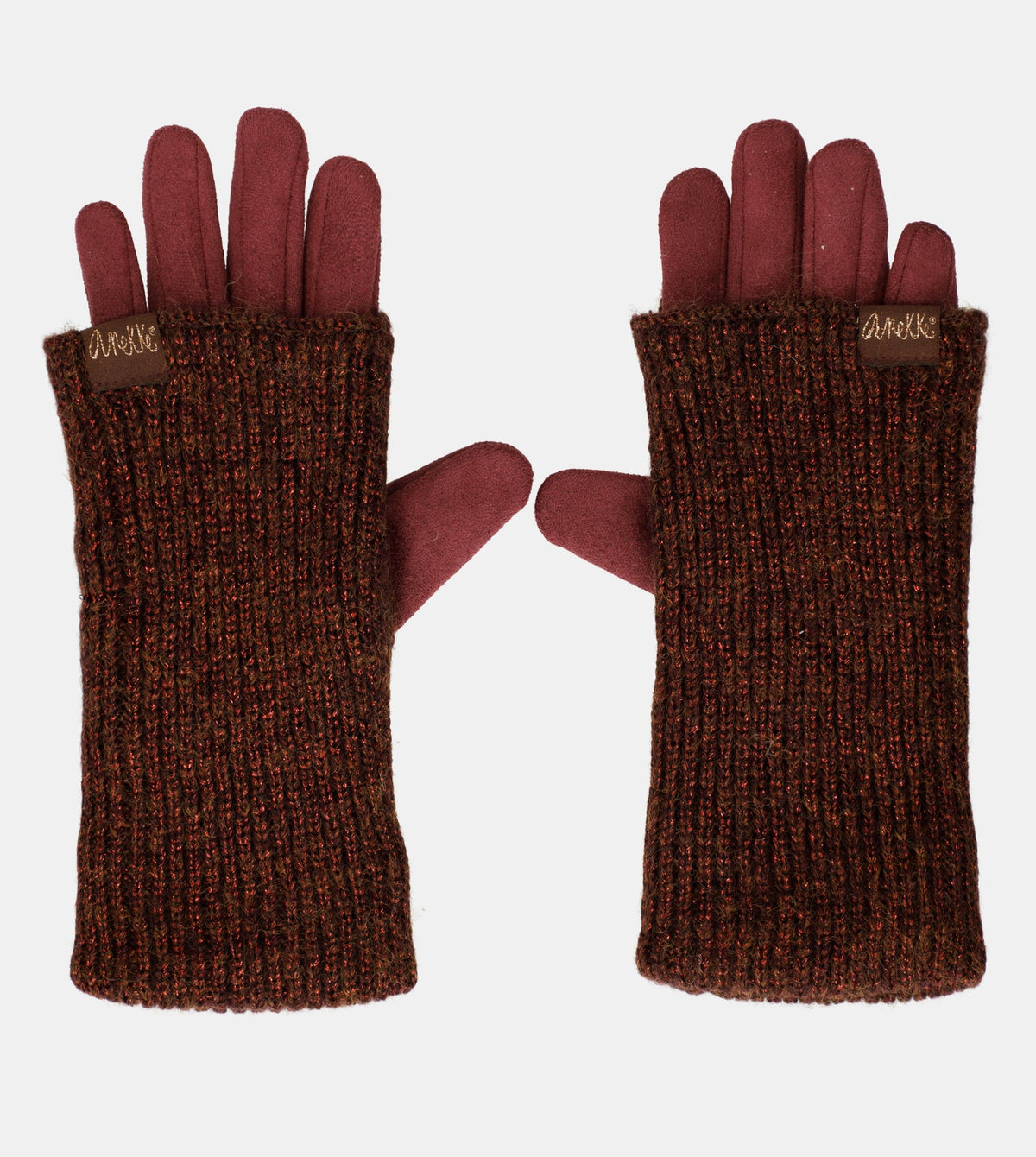 Guantes burdeos extensibles