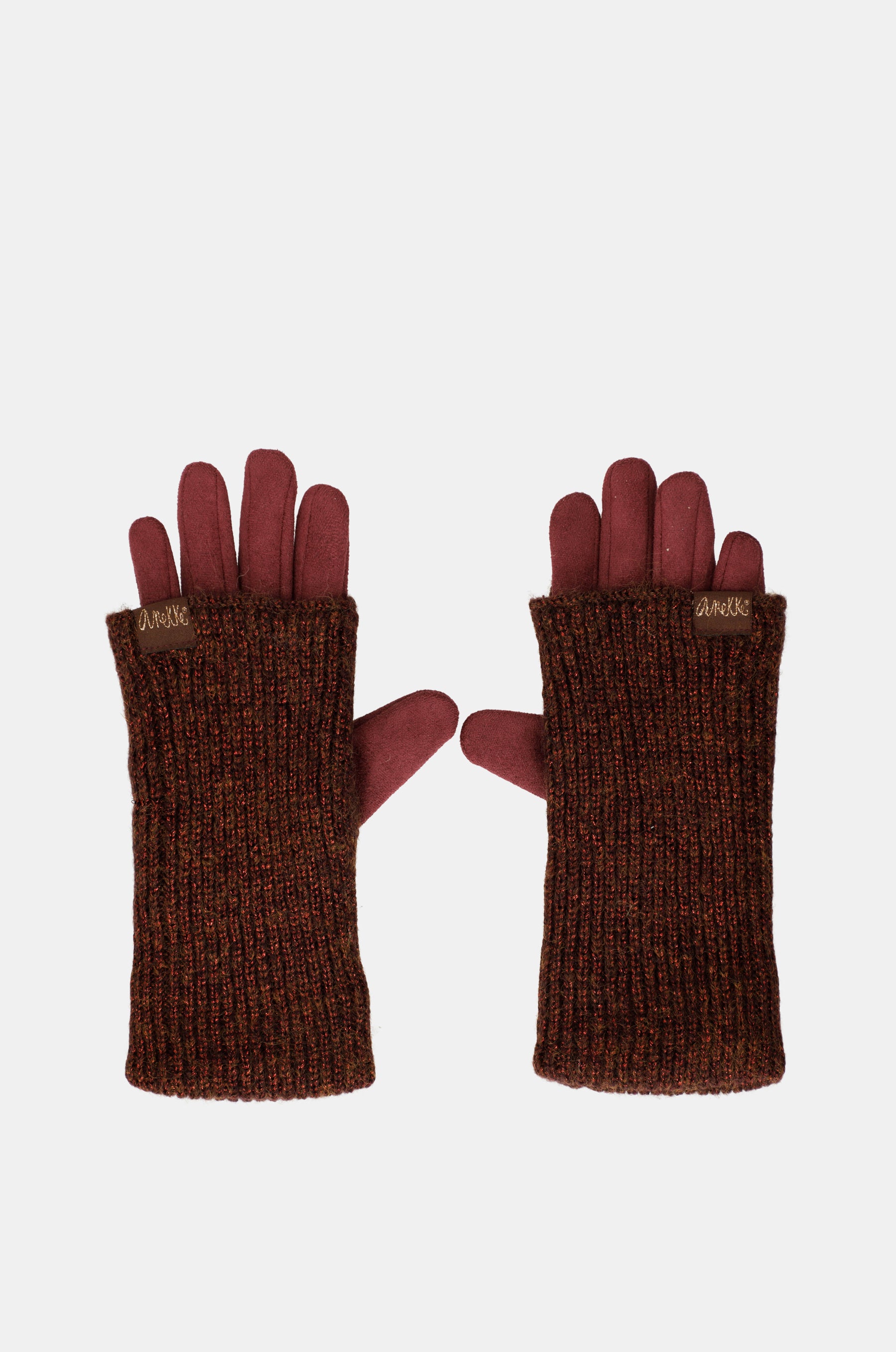 Guantes burdeos extensibles