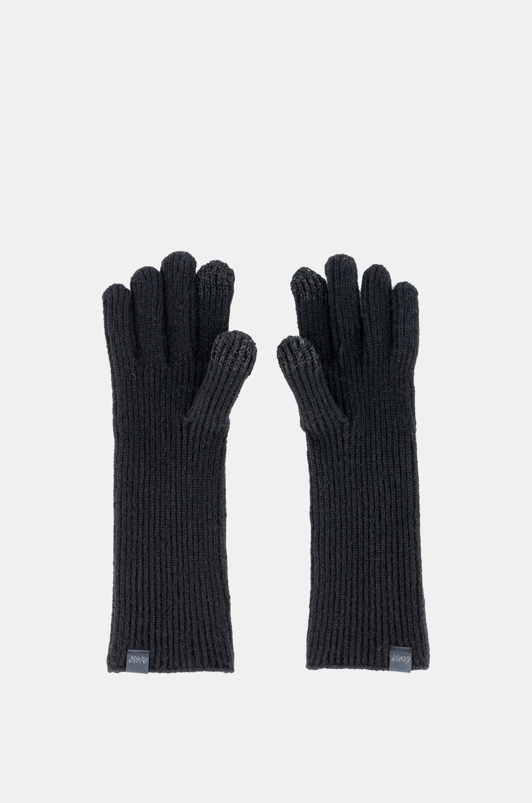 Guantes de punto negro