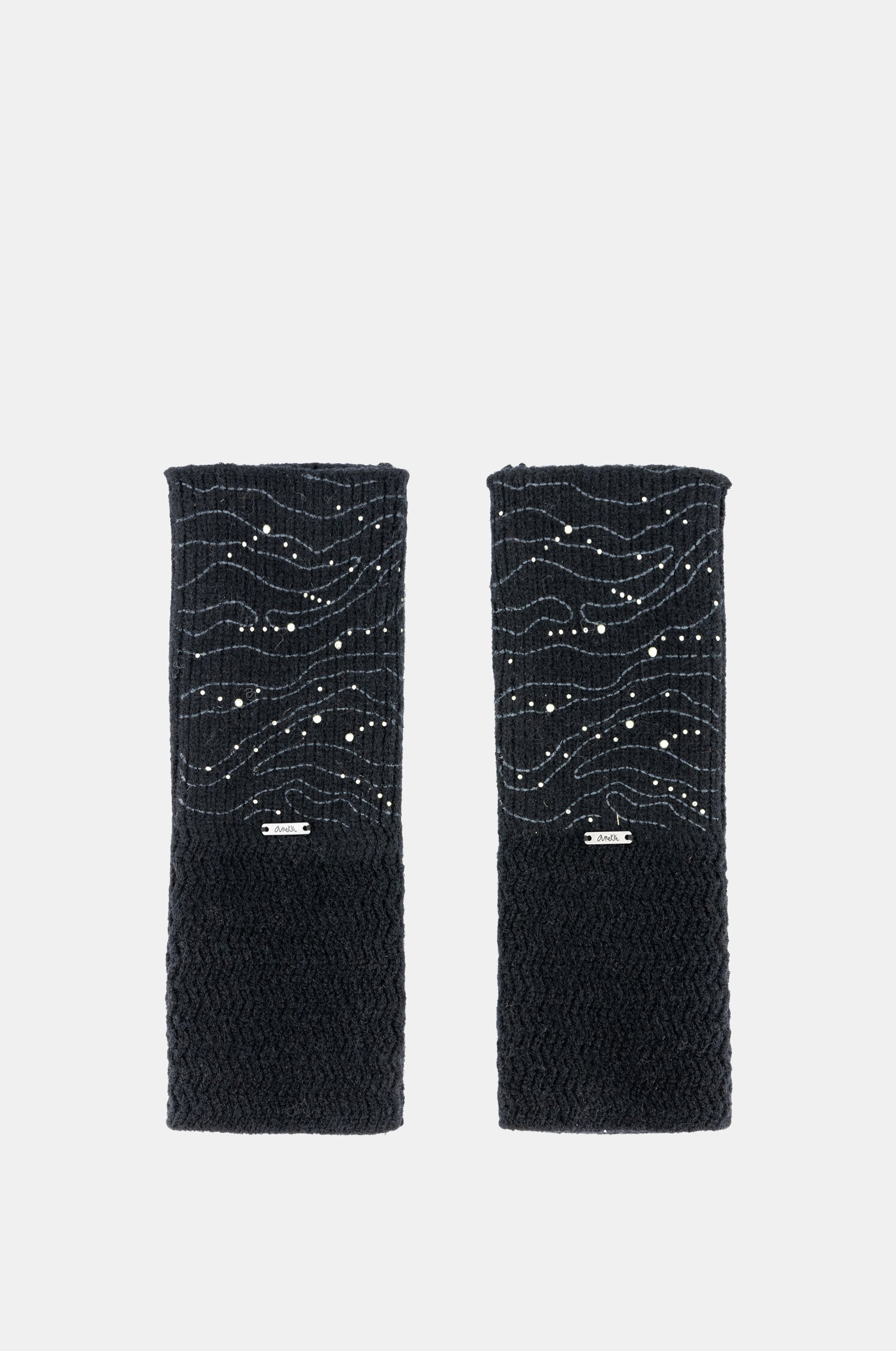 Guantes de punto negro