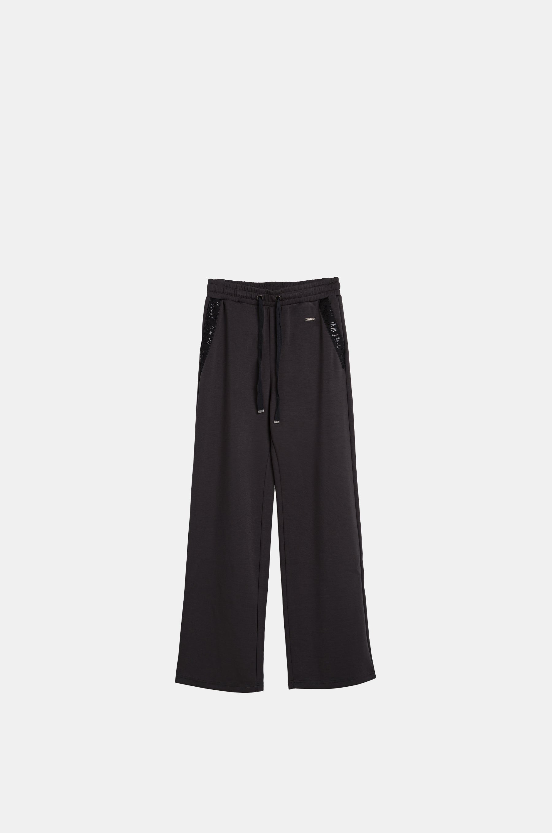 Pantalones fluidos grises