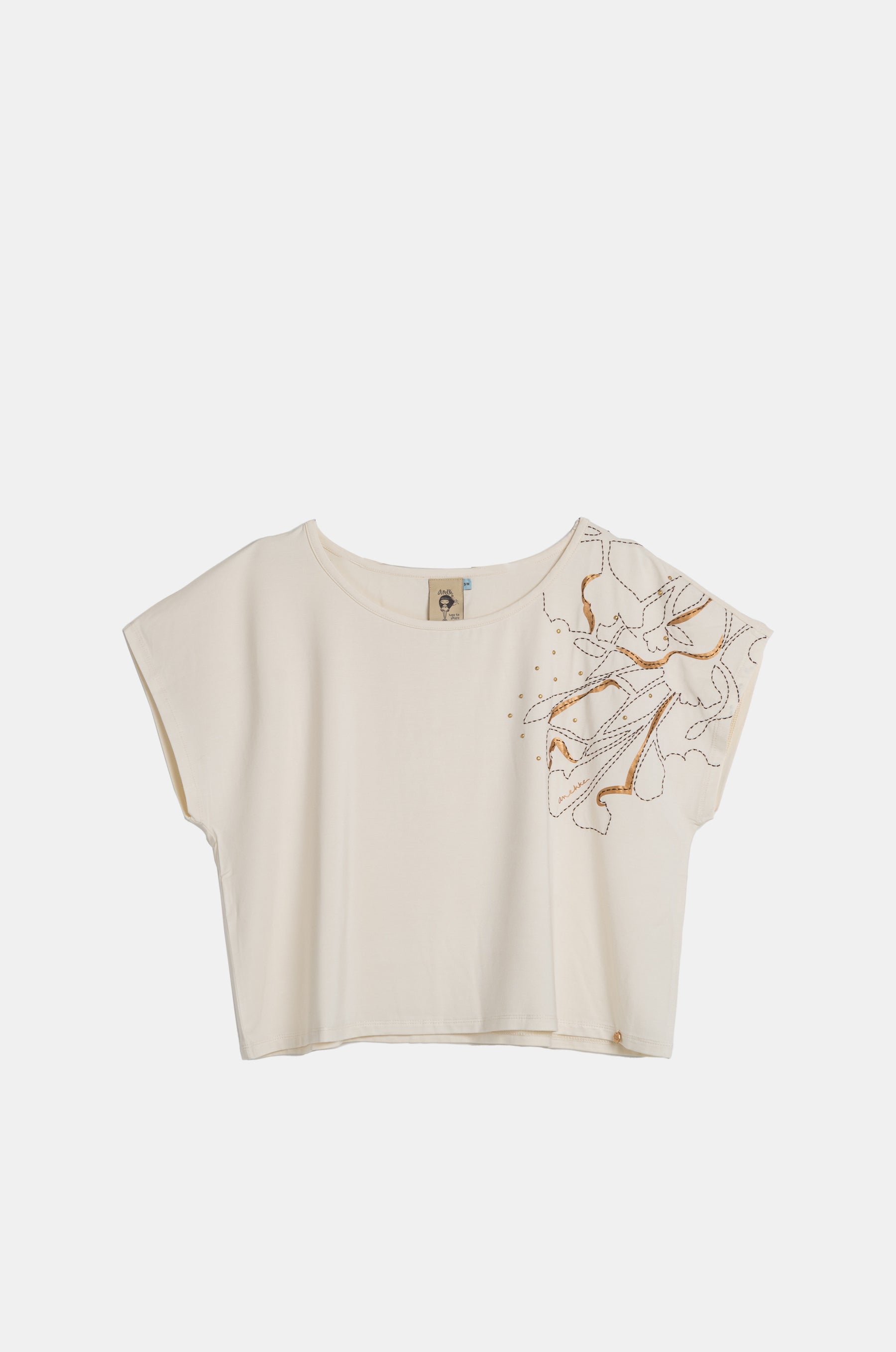 Camiseta beige Anekke