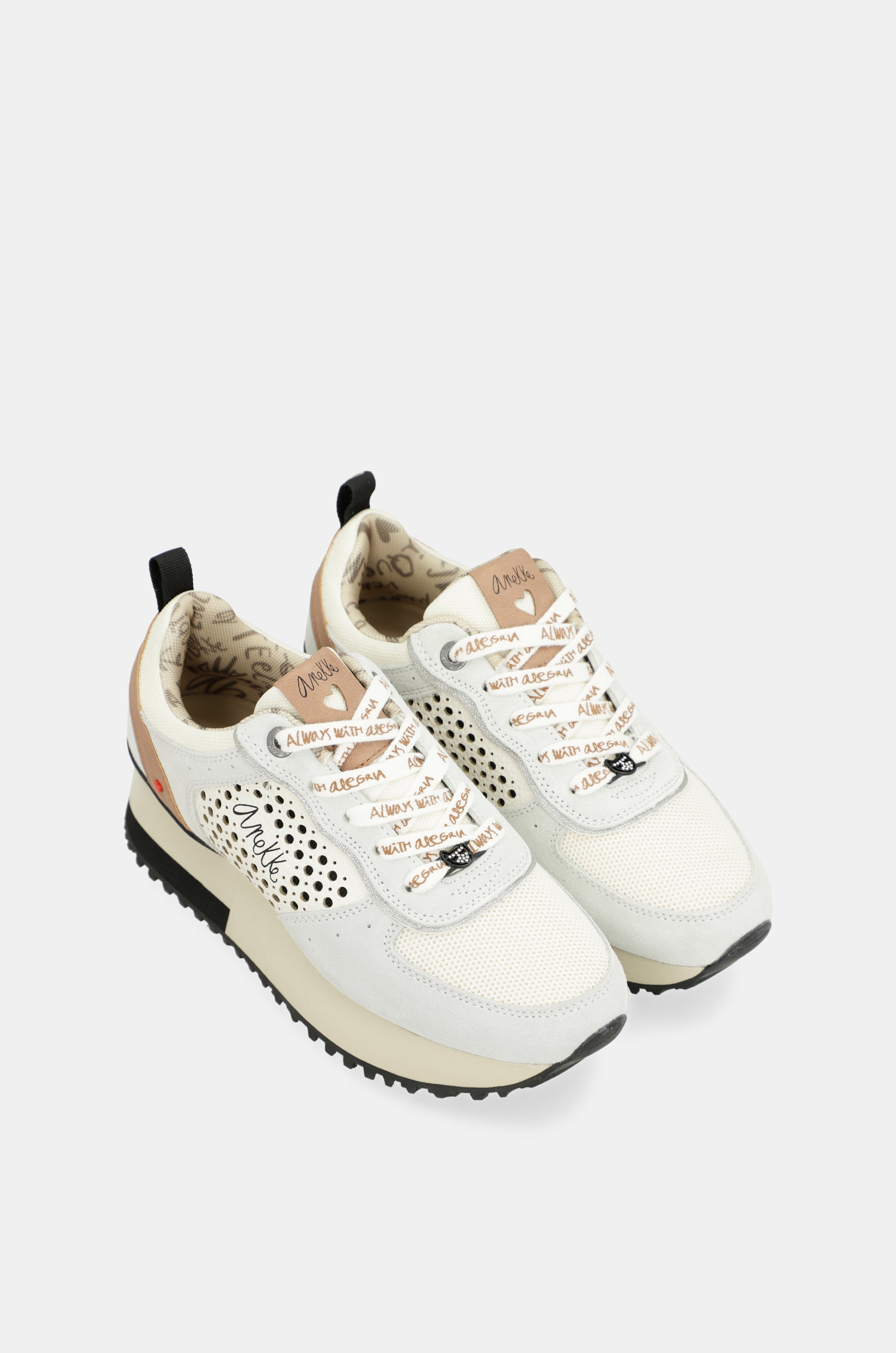 Deportivos plataforma gris