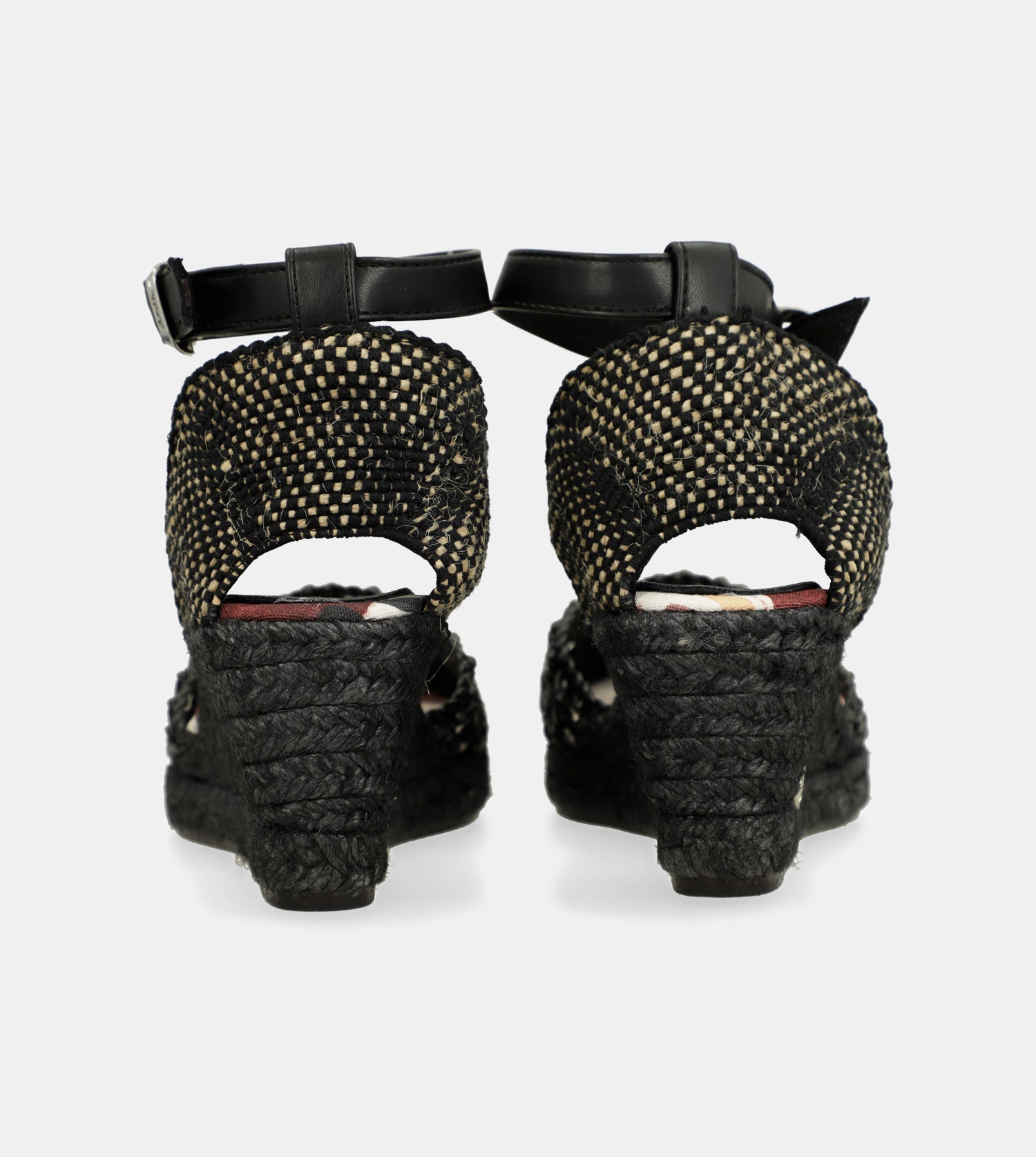 Sandalias de cuña negras Alma