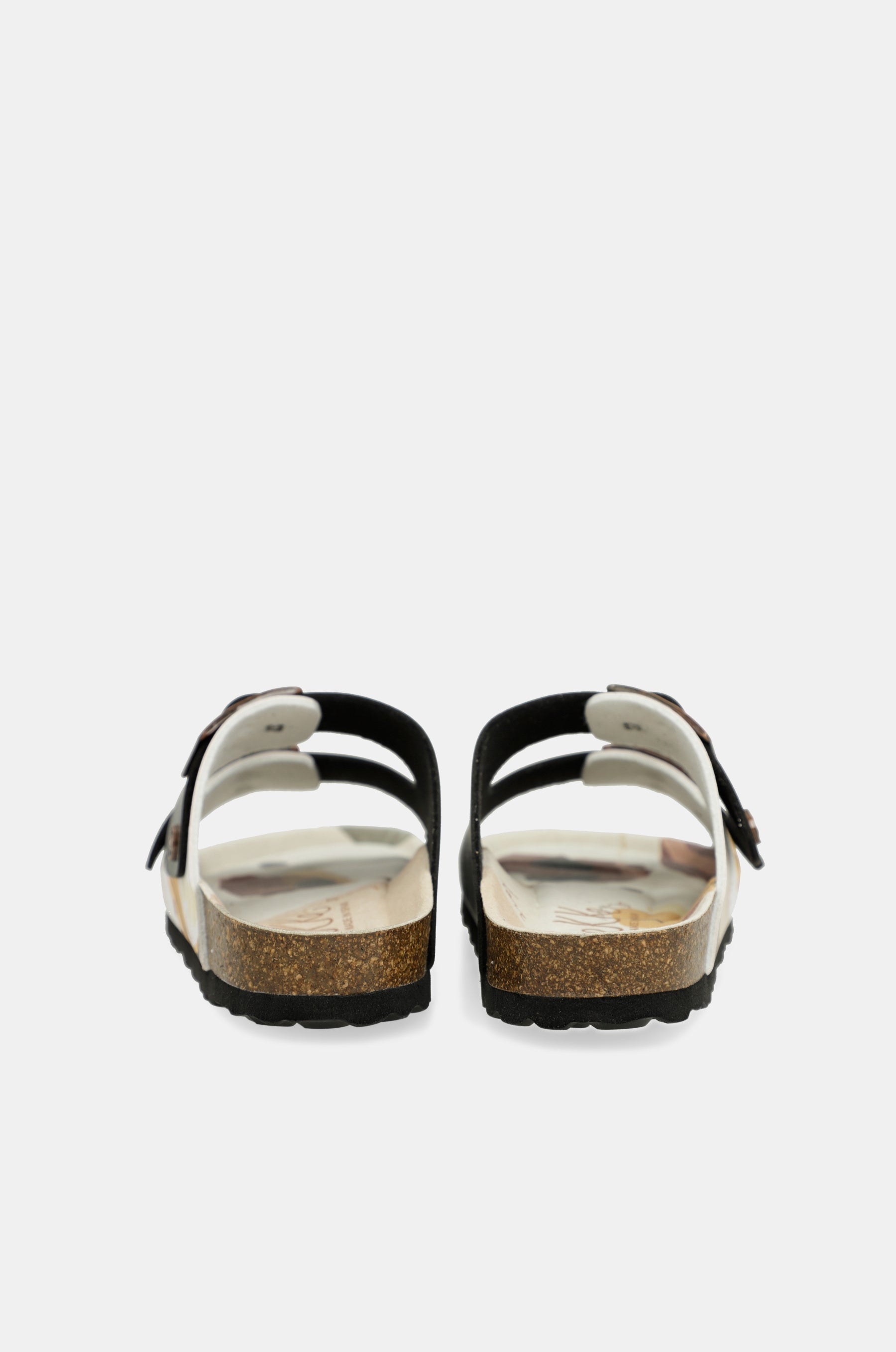 Sandalias bio multicolor negras