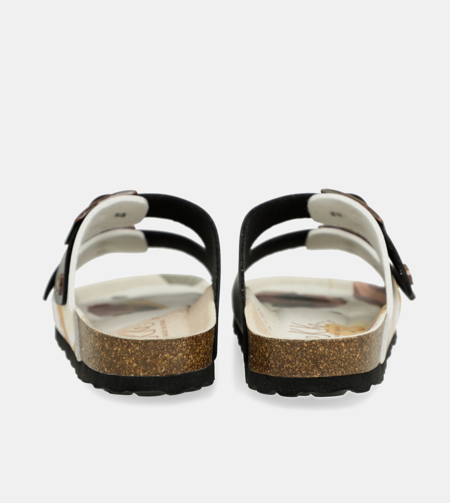 Sandalias bio multicolor negras