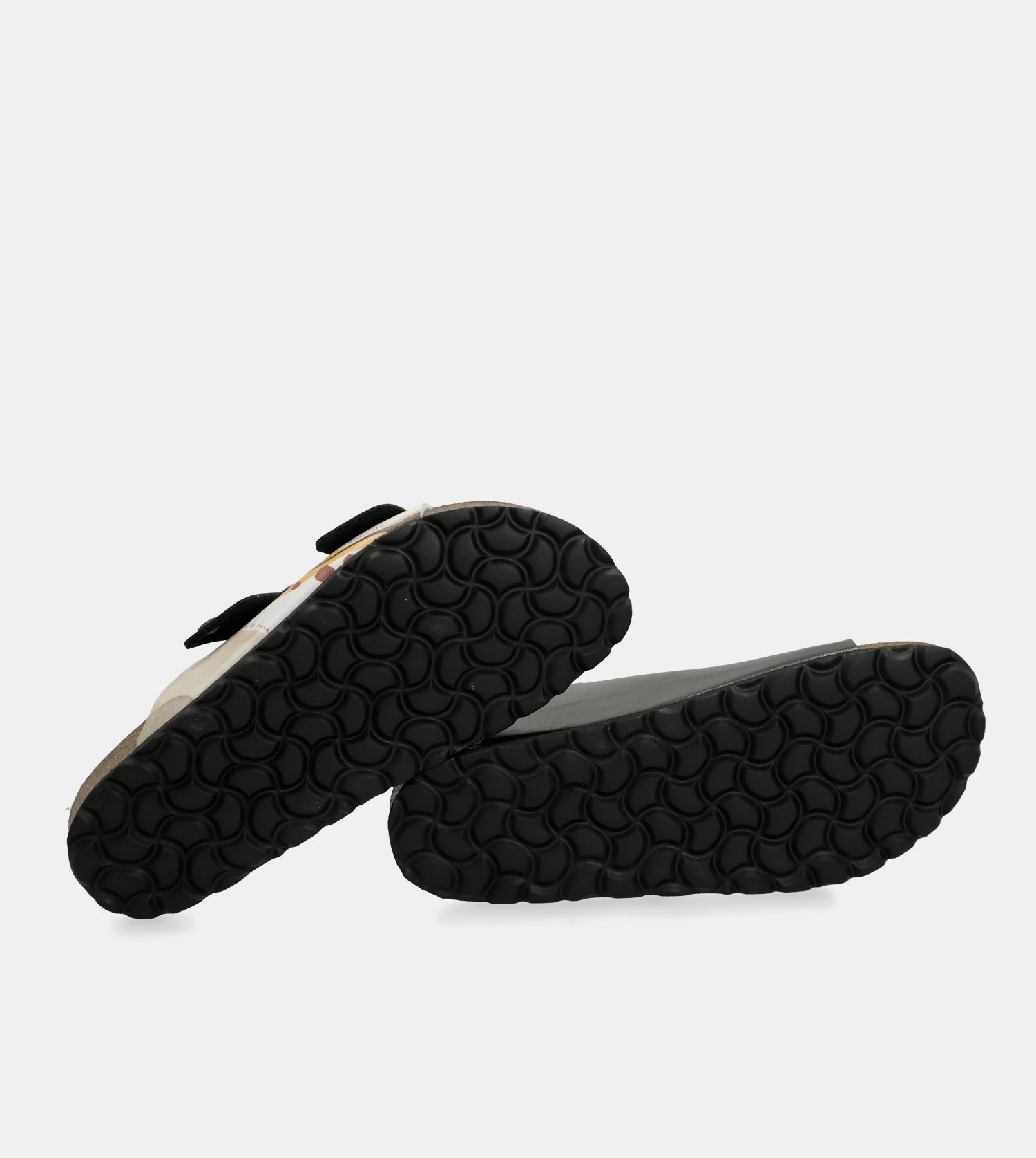Sandalias bio multicolor negras