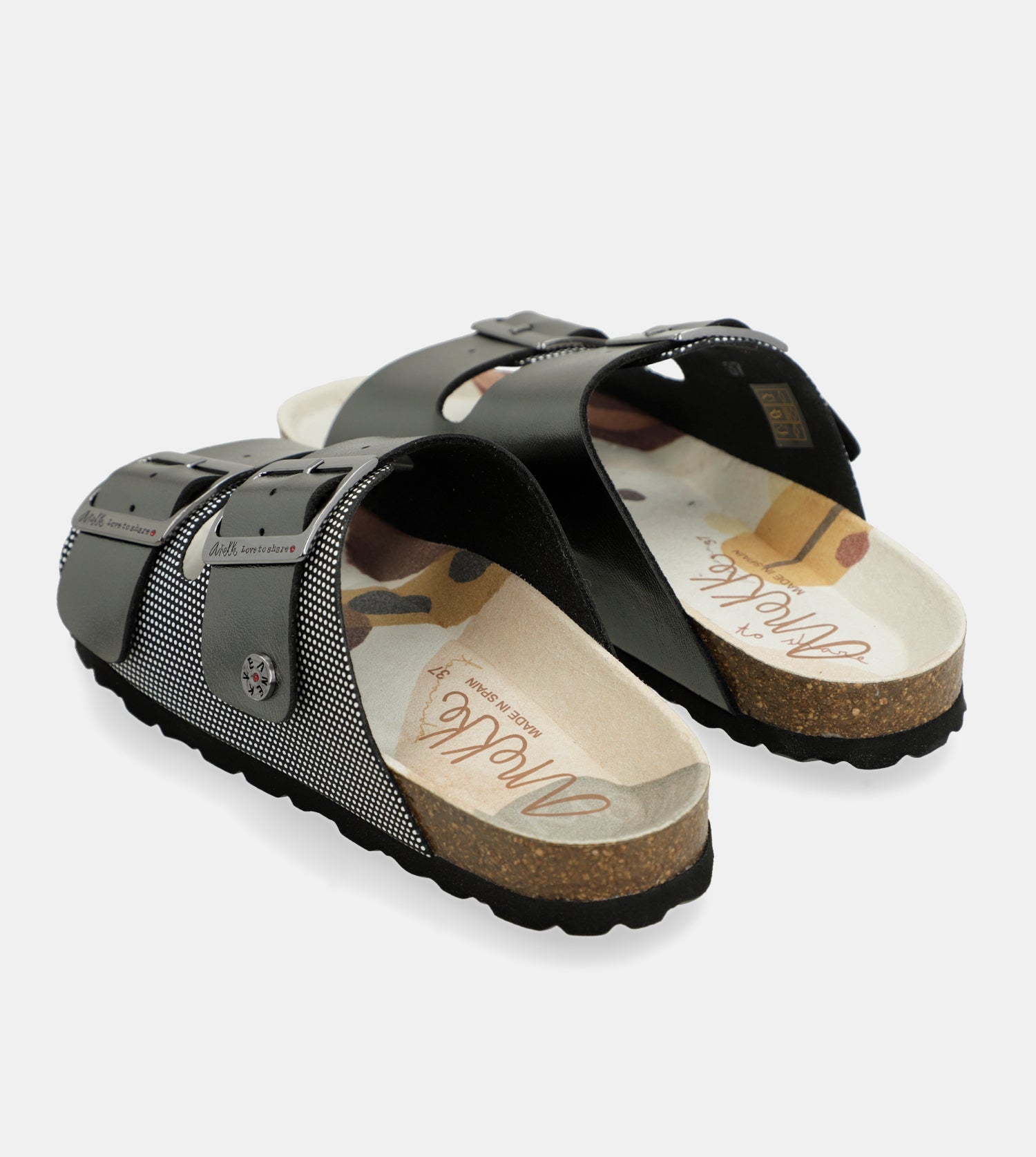 Sandalias bio negras Lunares