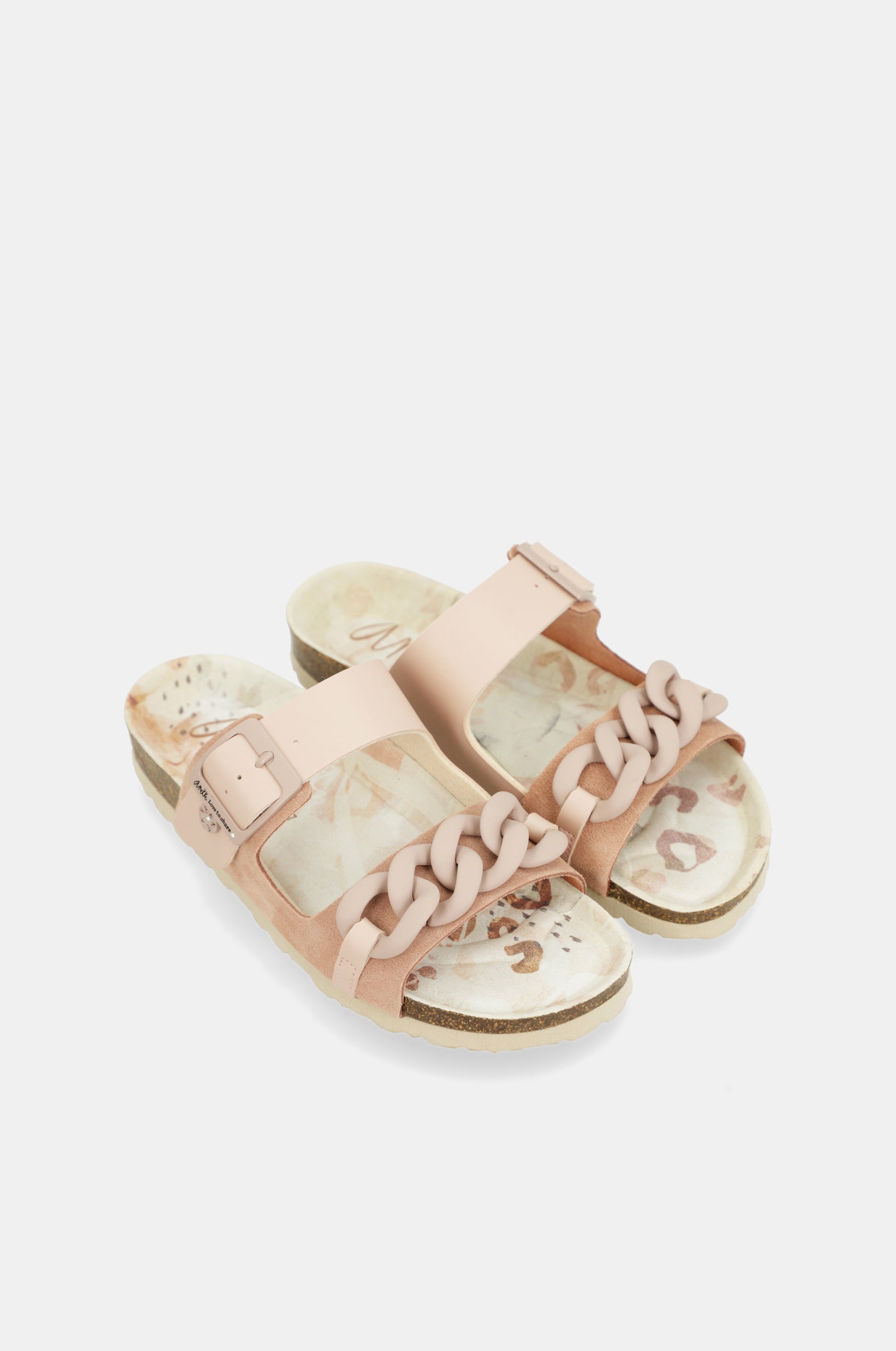 Sandalias bio eslabones rosa