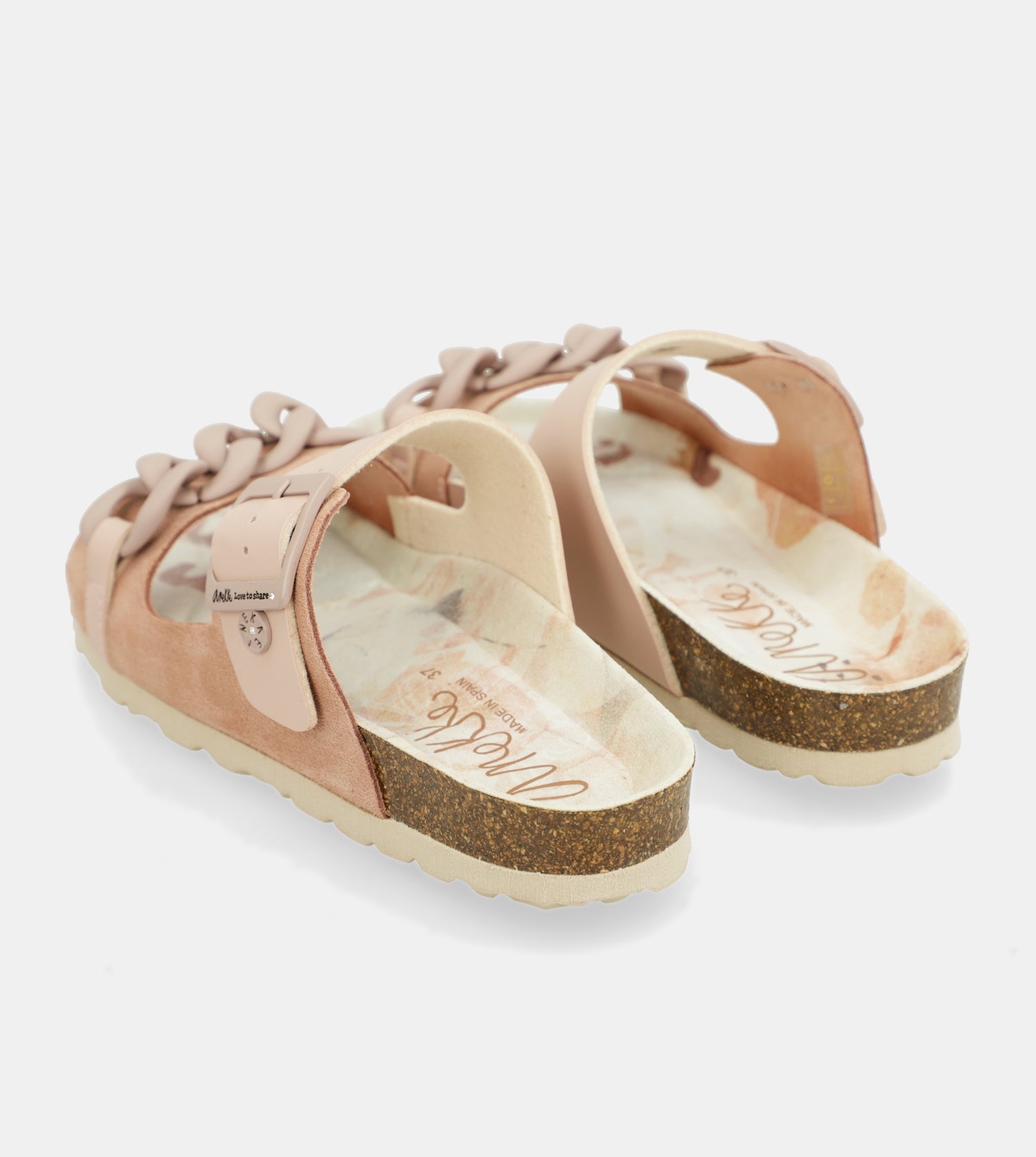 Sandalias bio eslabones rosa