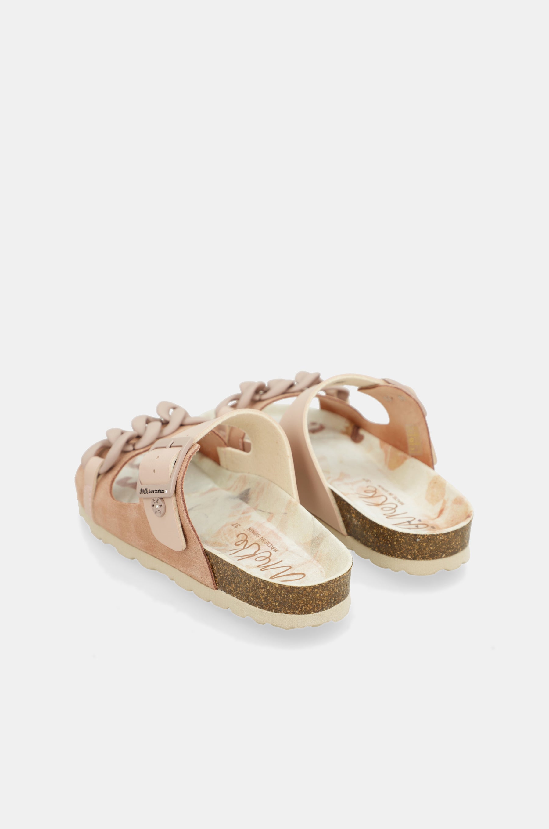 Sandalias bio eslabones rosa