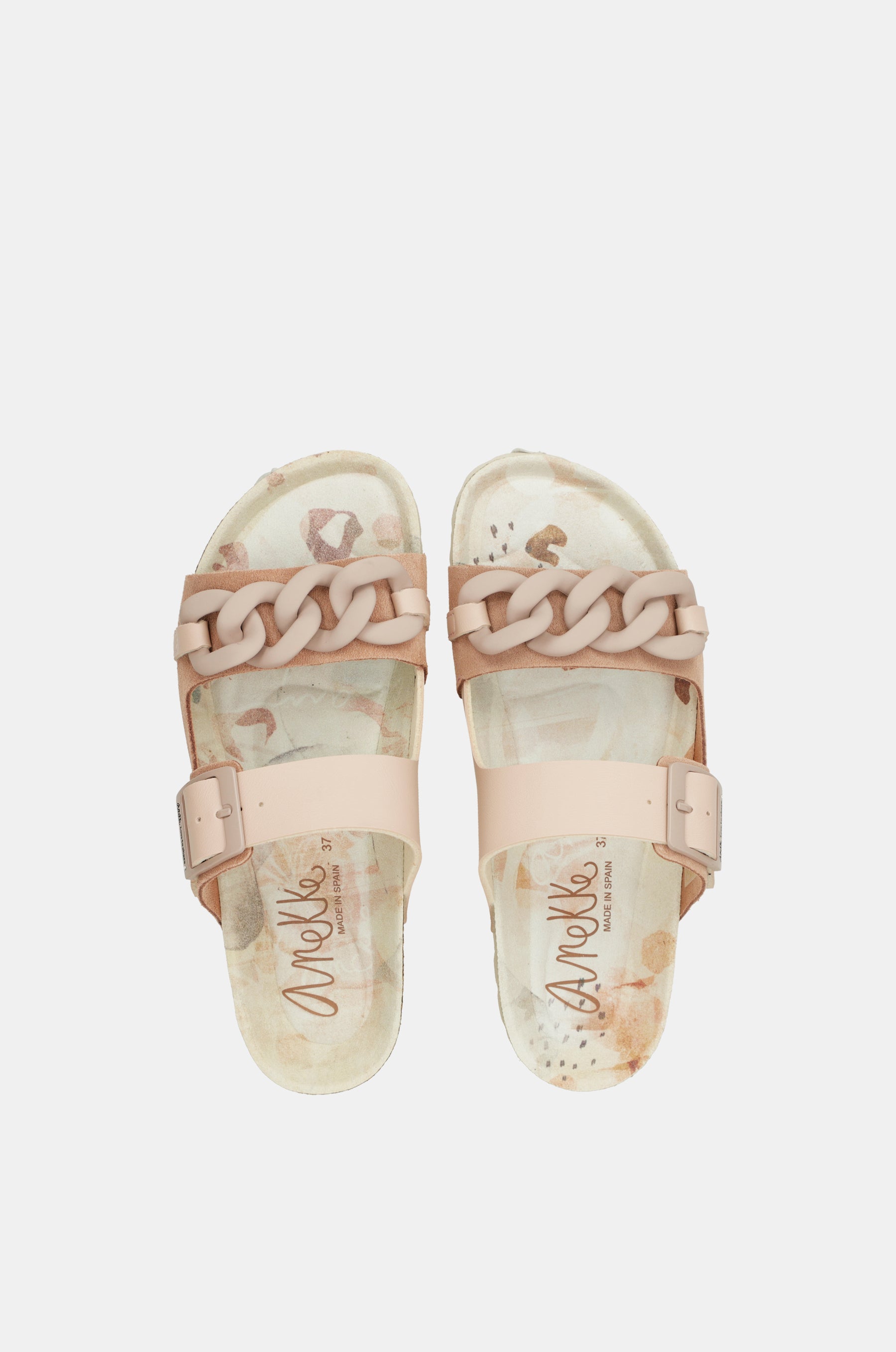 Sandalias bio eslabones rosa