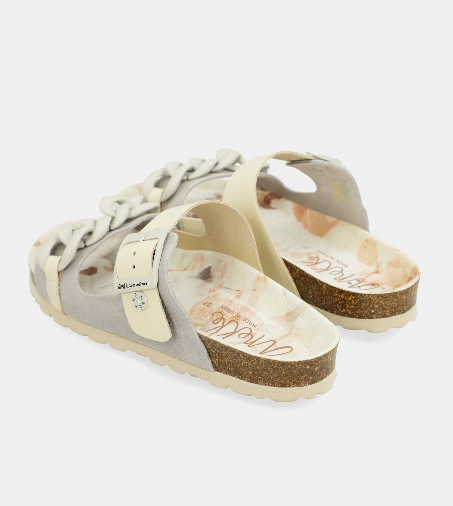 Sandalias bio eslabones gris