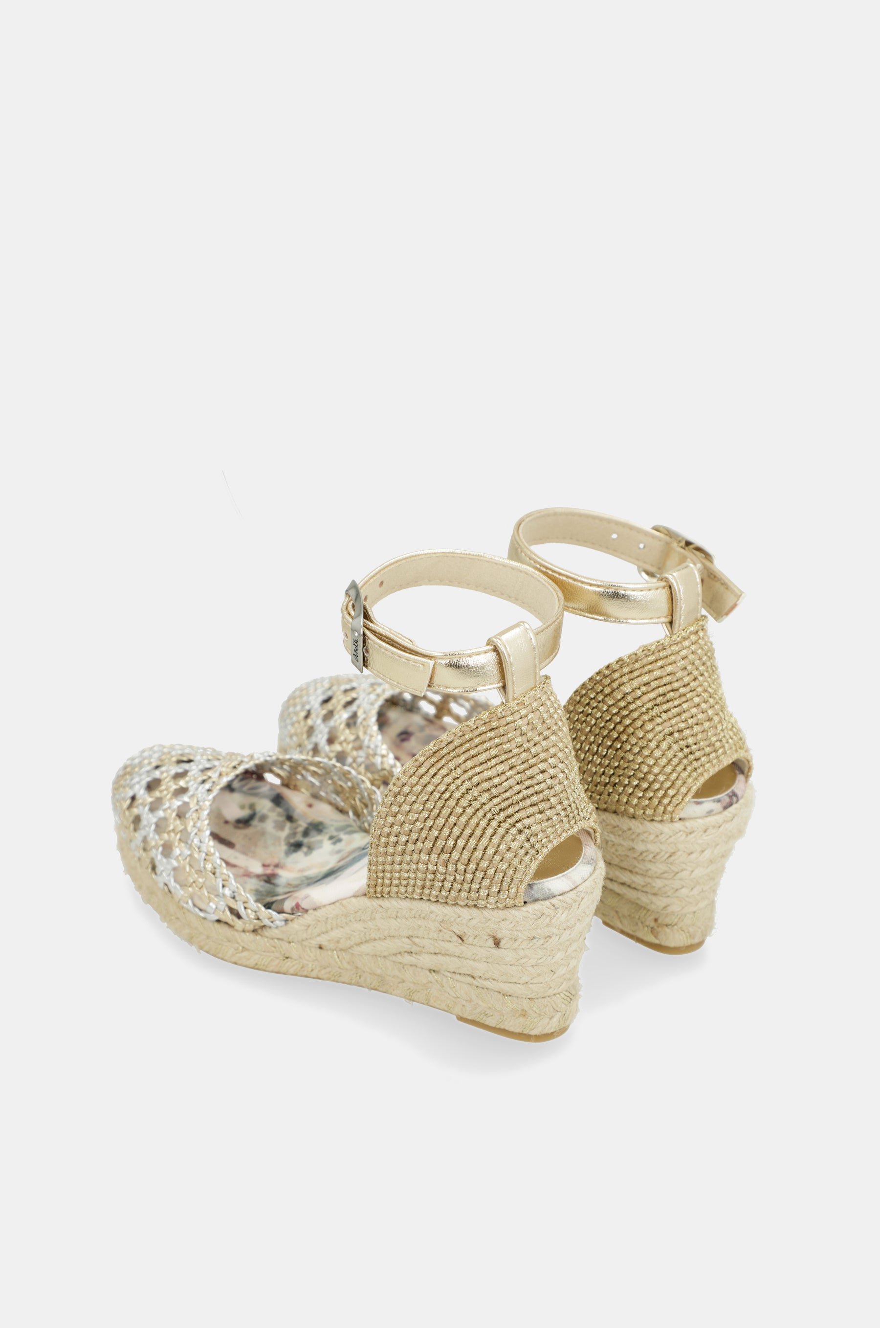 Sandalias de cuña plata Memories