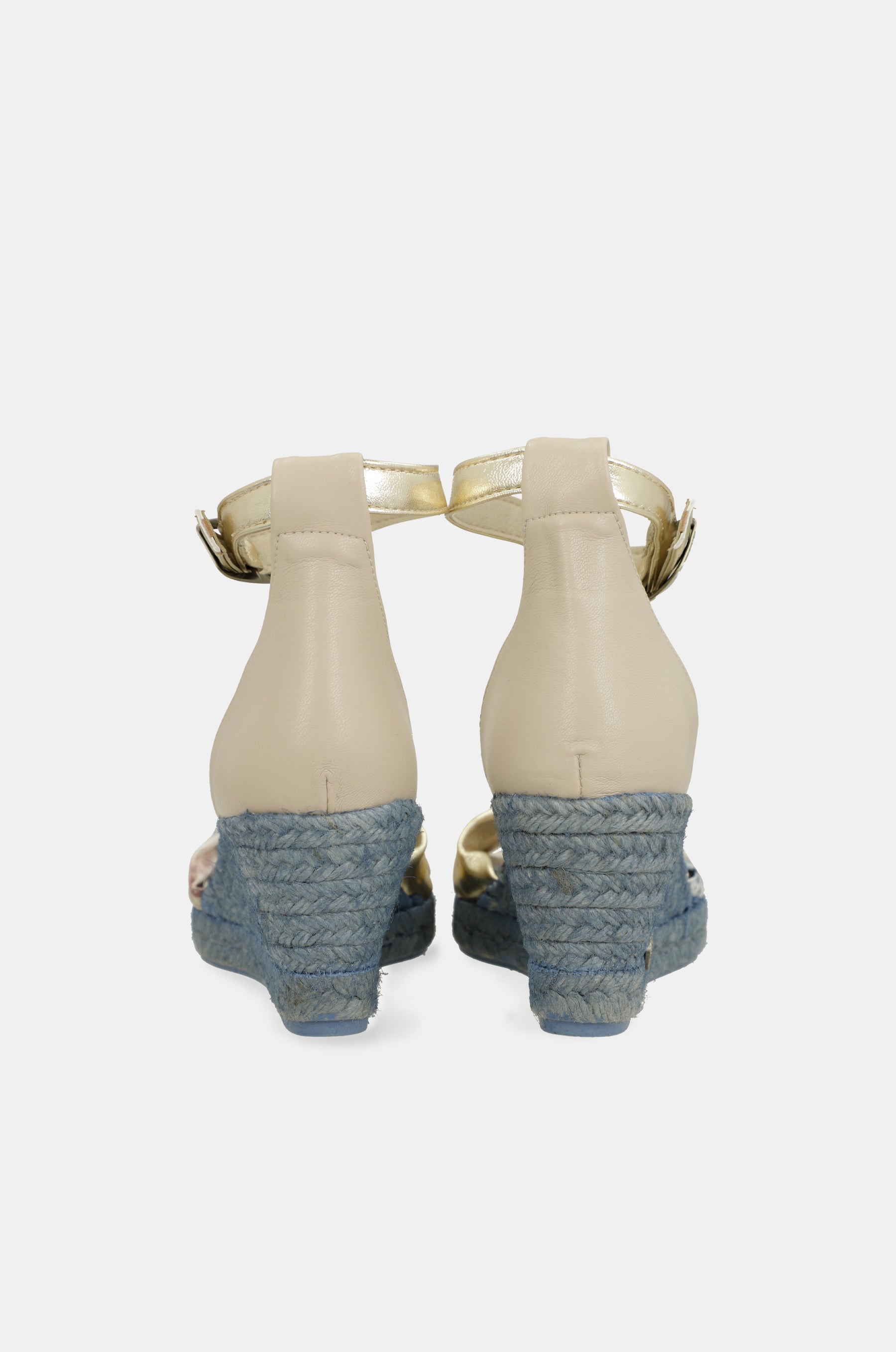 Sandalias de cuña azul Memories