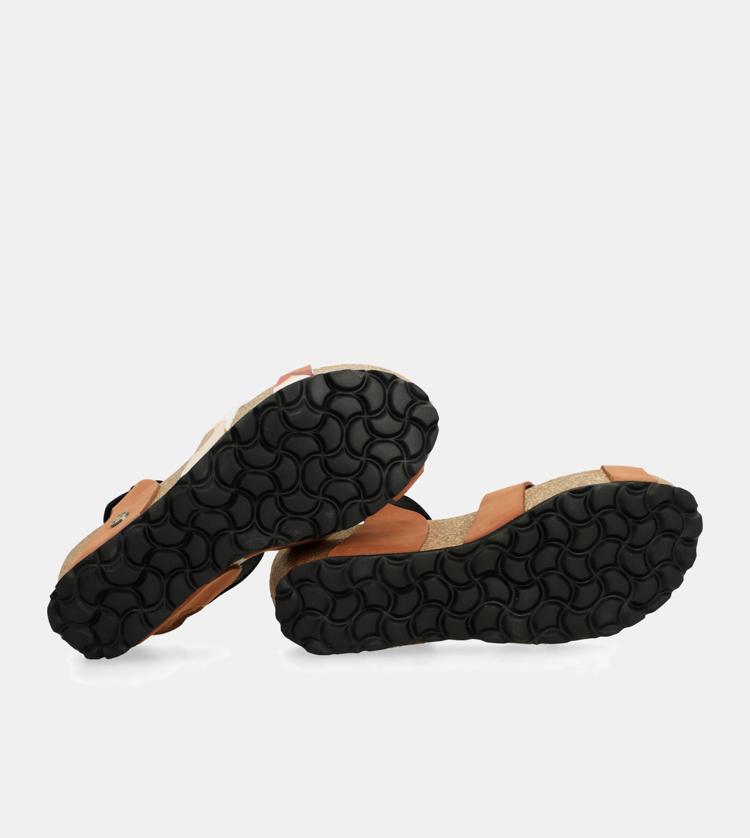 Sandalias cuña bio tiras cuero