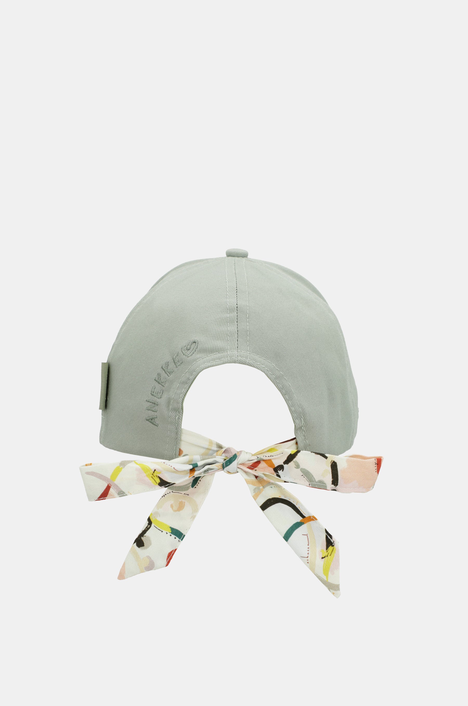 Gorra verde lazo estampado