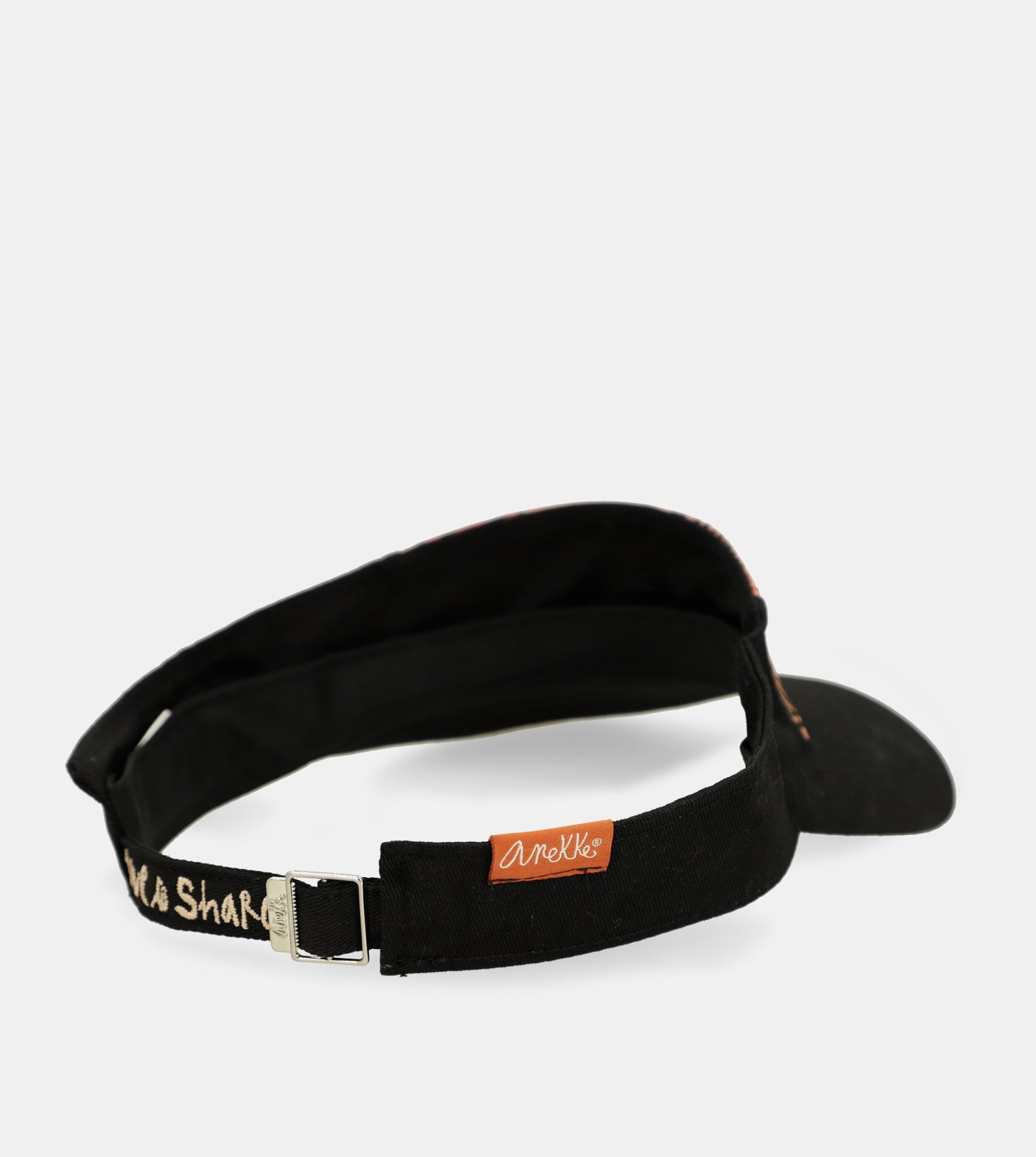 Visera negra estampada