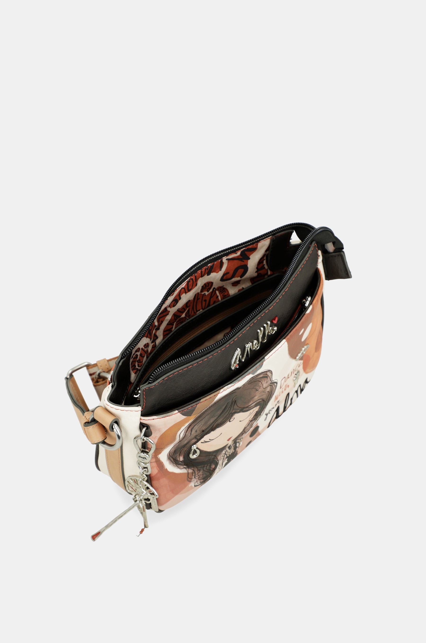 Bandolera mediana 3 compartimentos Alma