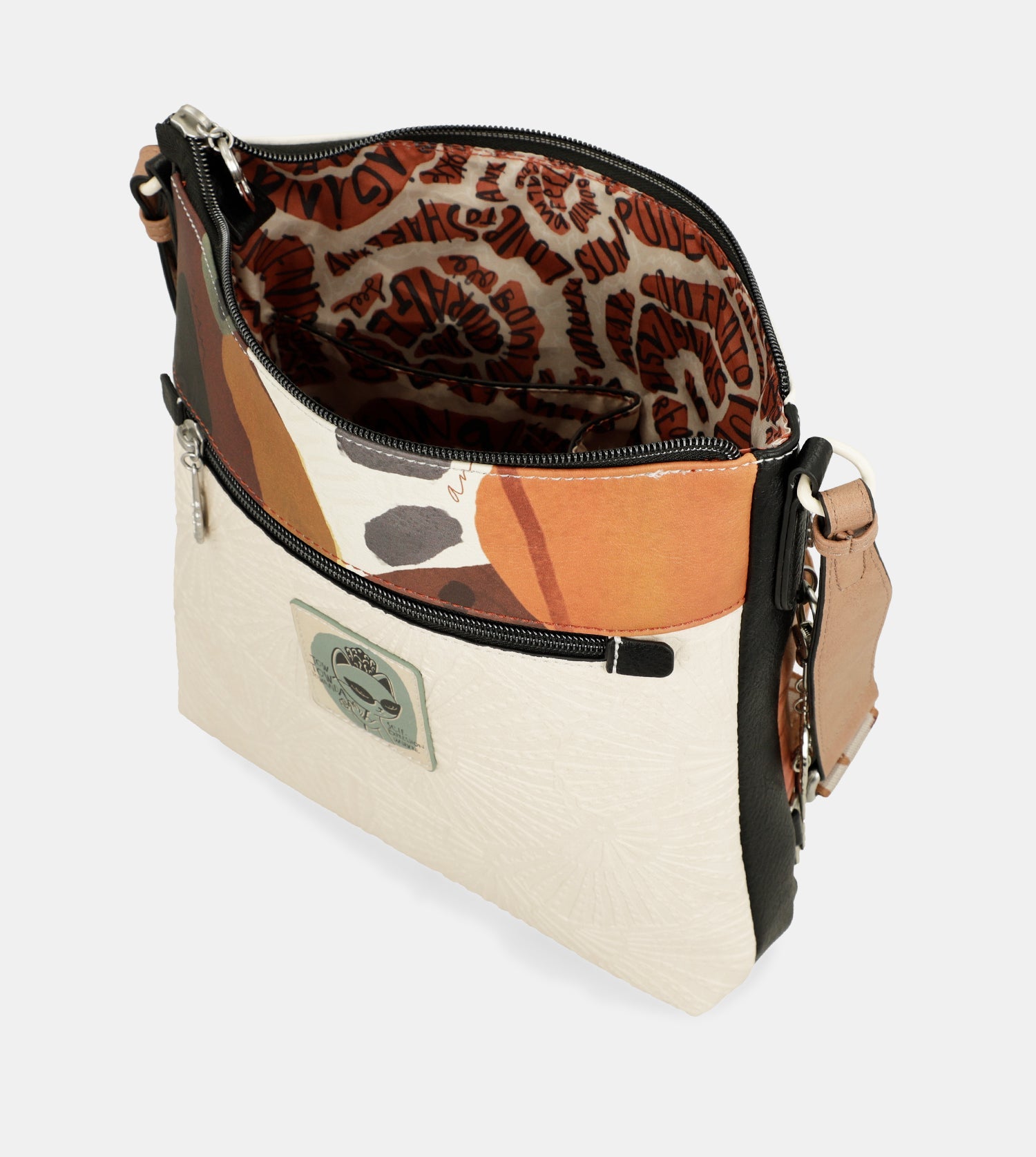 Bandolera con bolsillo frontal Alma