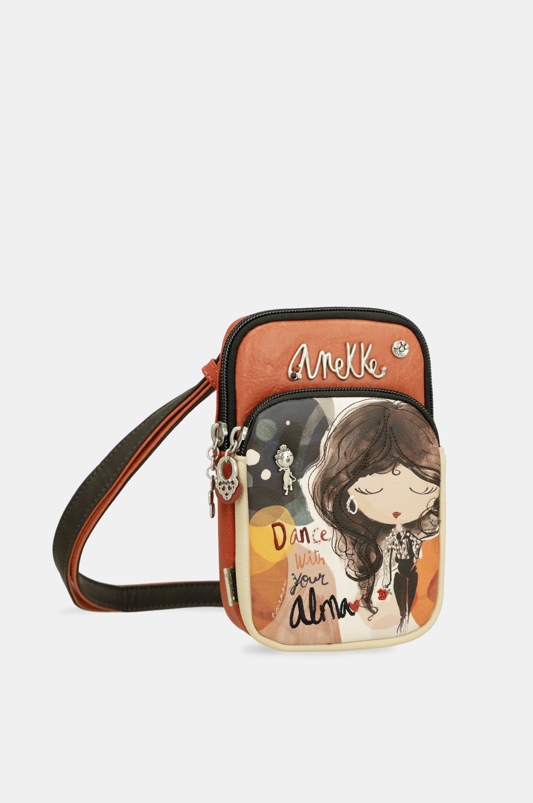 Mini bandolera con bolsillo Alma